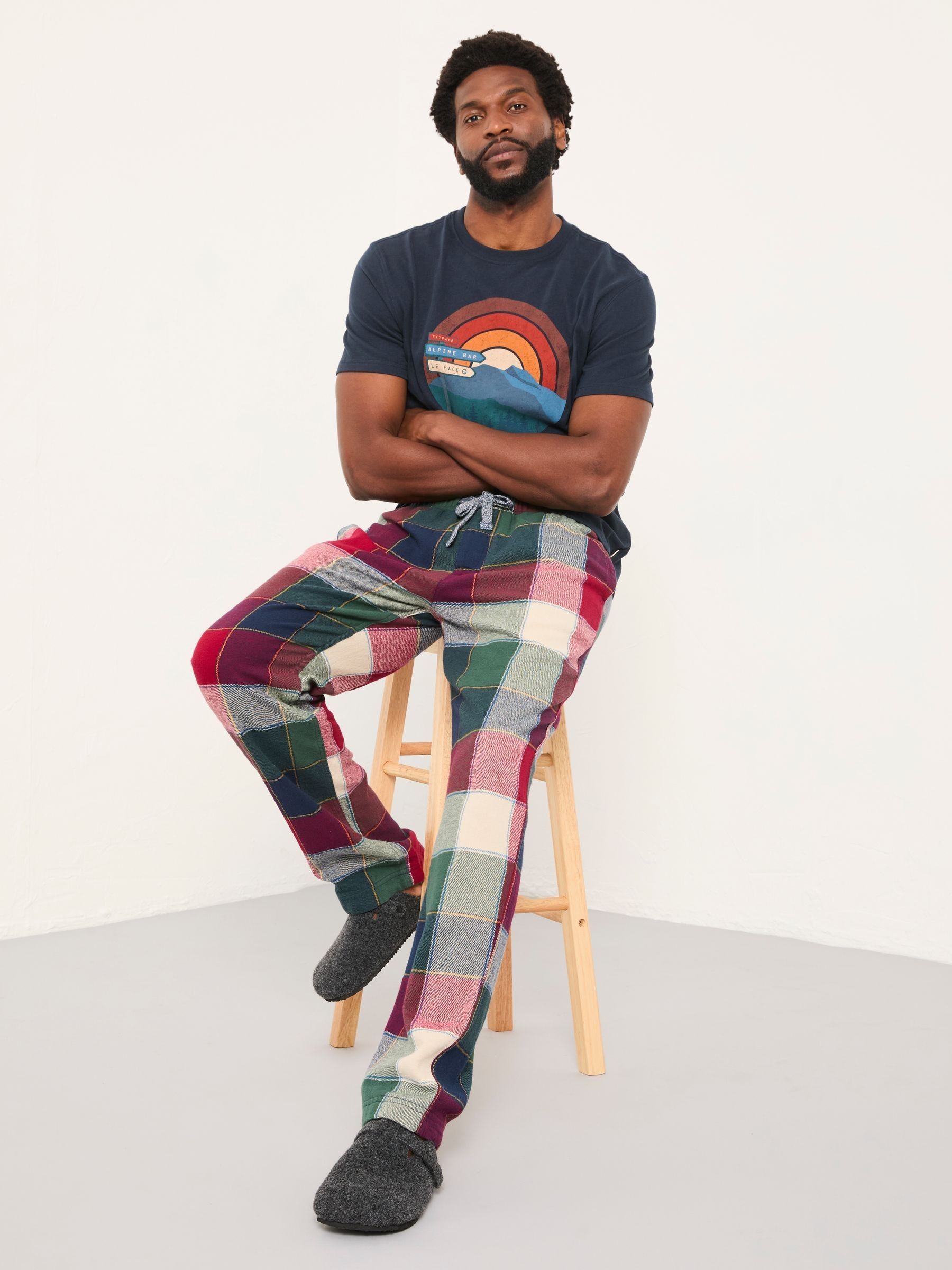 Hetton Red Buffalo Check Pyjama Bottoms - Image 5 of 6