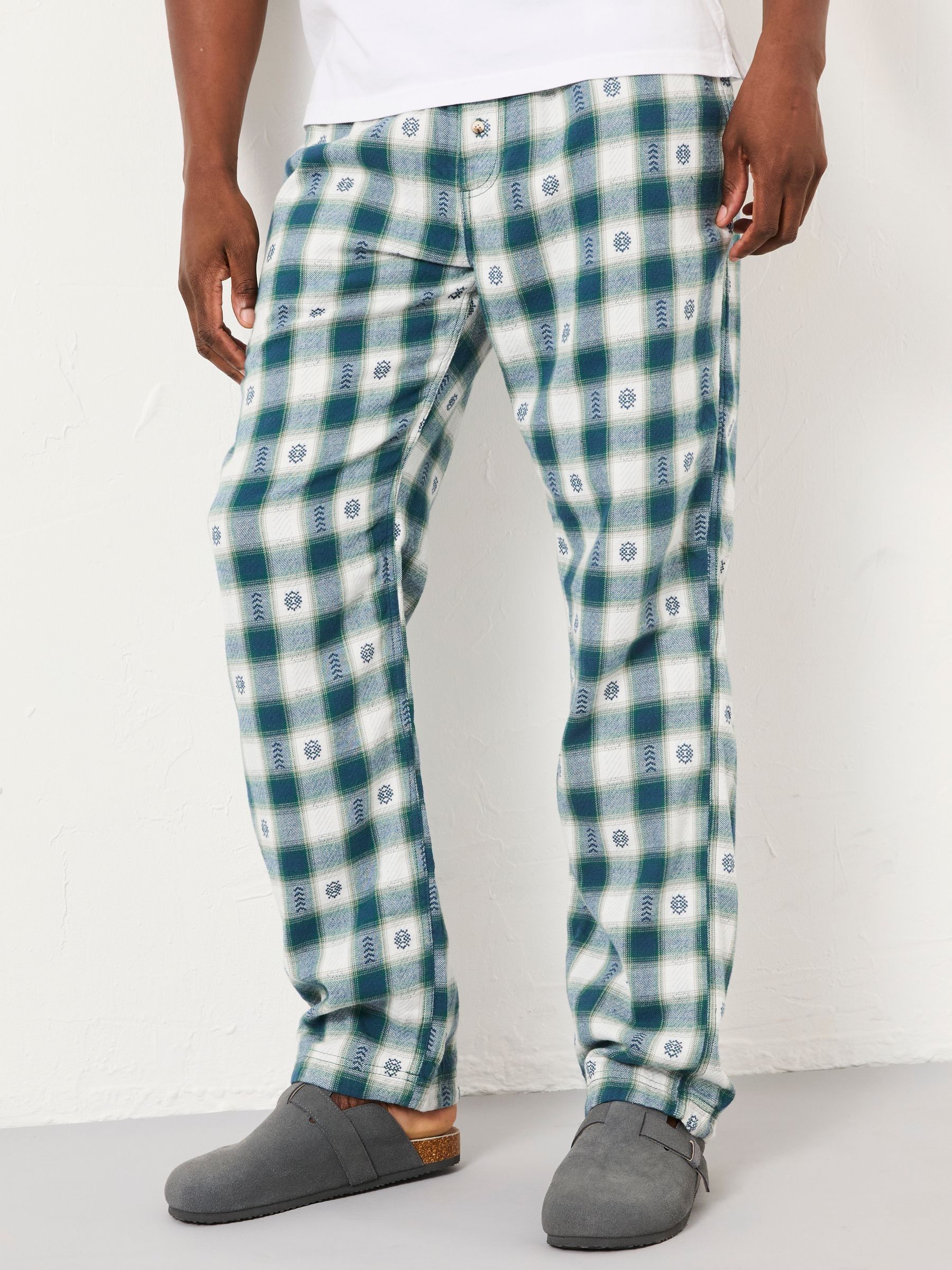 Jacquard Check Pyjama Bottoms