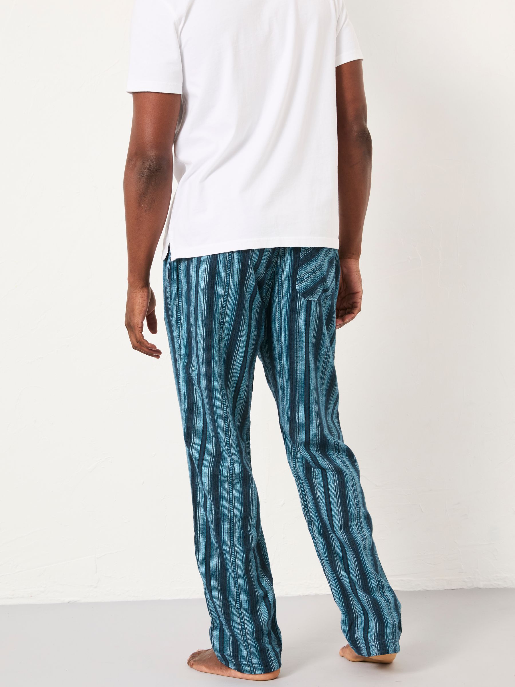 Skye Blue Stripe Pyjama Bottoms - Image 2 of 6 Skye Blue Stripe Pyjama Bottoms - Image 2 of 6