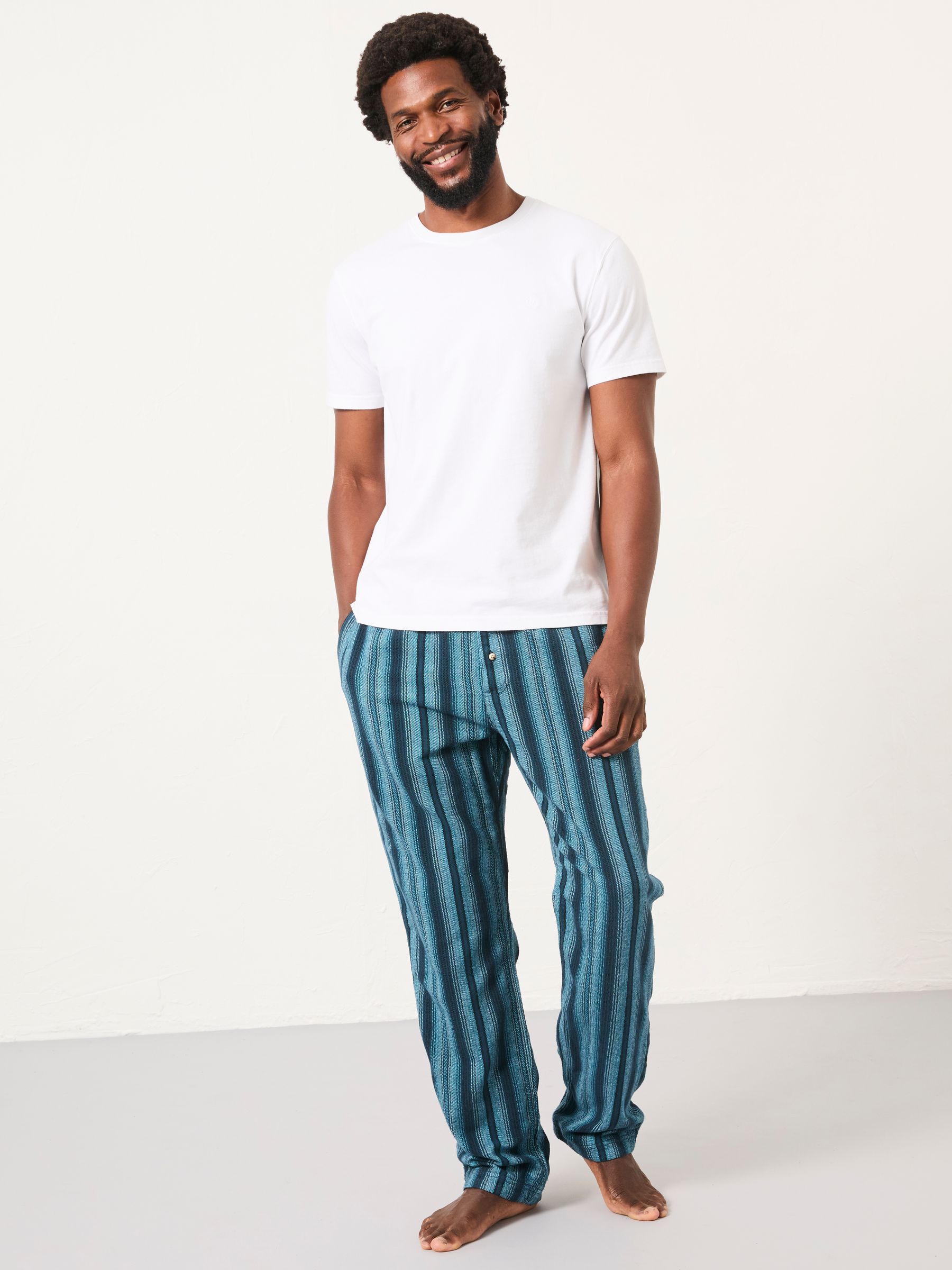 Skye Blue Stripe Pyjama Bottoms - Image 3 of 6