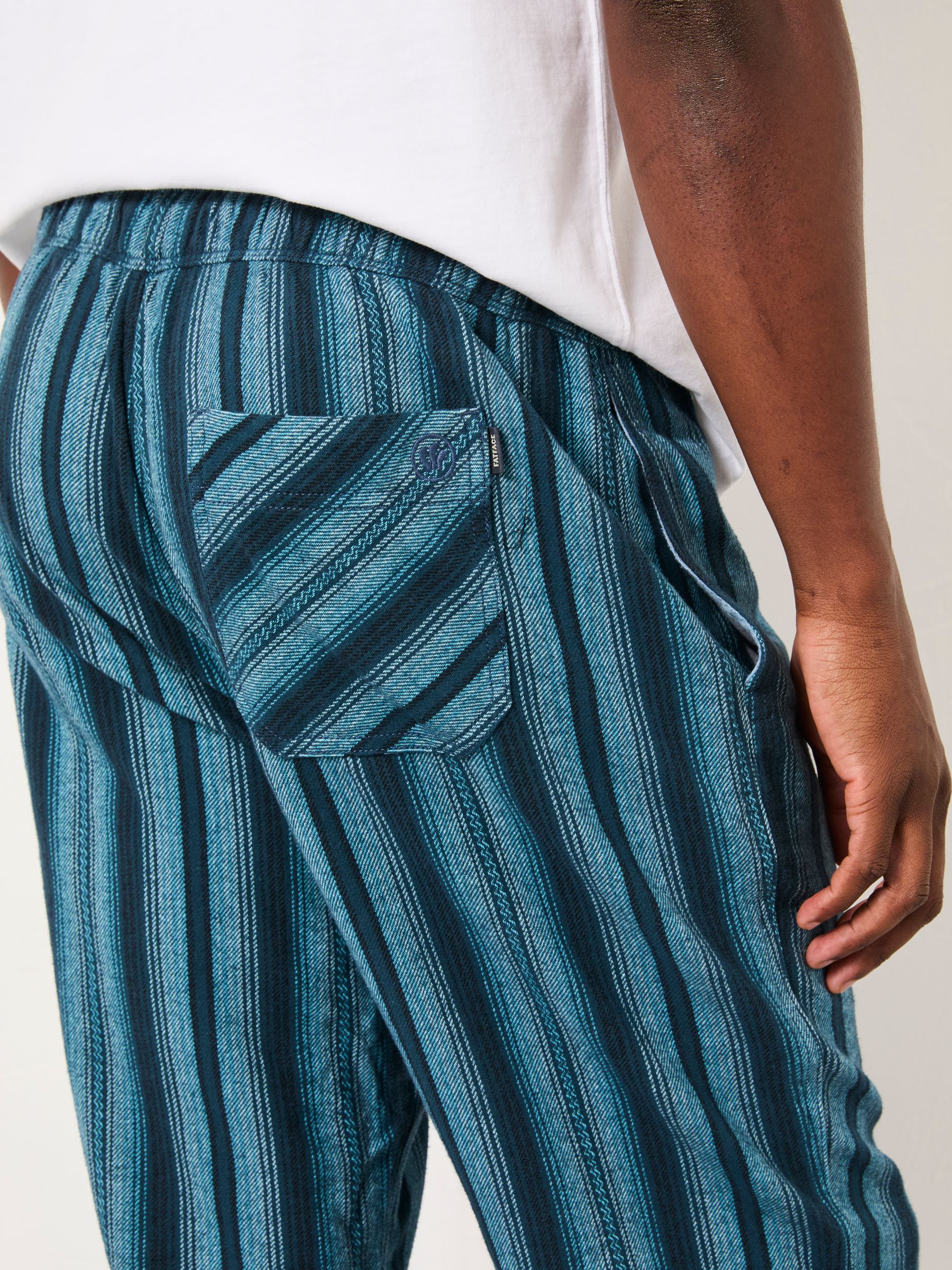 Skye Blue Stripe Pyjama Bottoms - Image 4 of 6