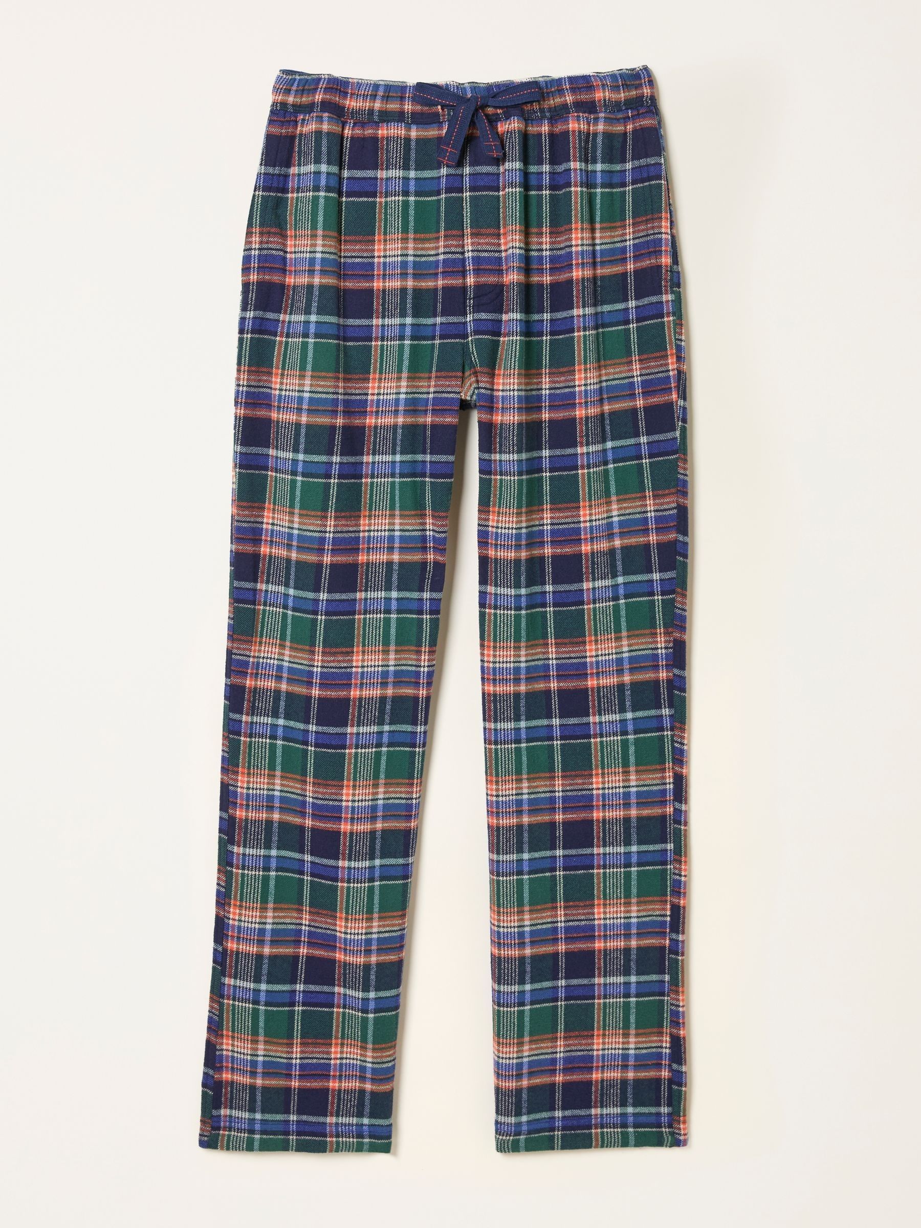 Milburn Cobalt Blue Check Pyjama Bottoms - Image 5 of 5 Milburn Cobalt Blue Check Pyjama Bottoms - Image 5 of 5