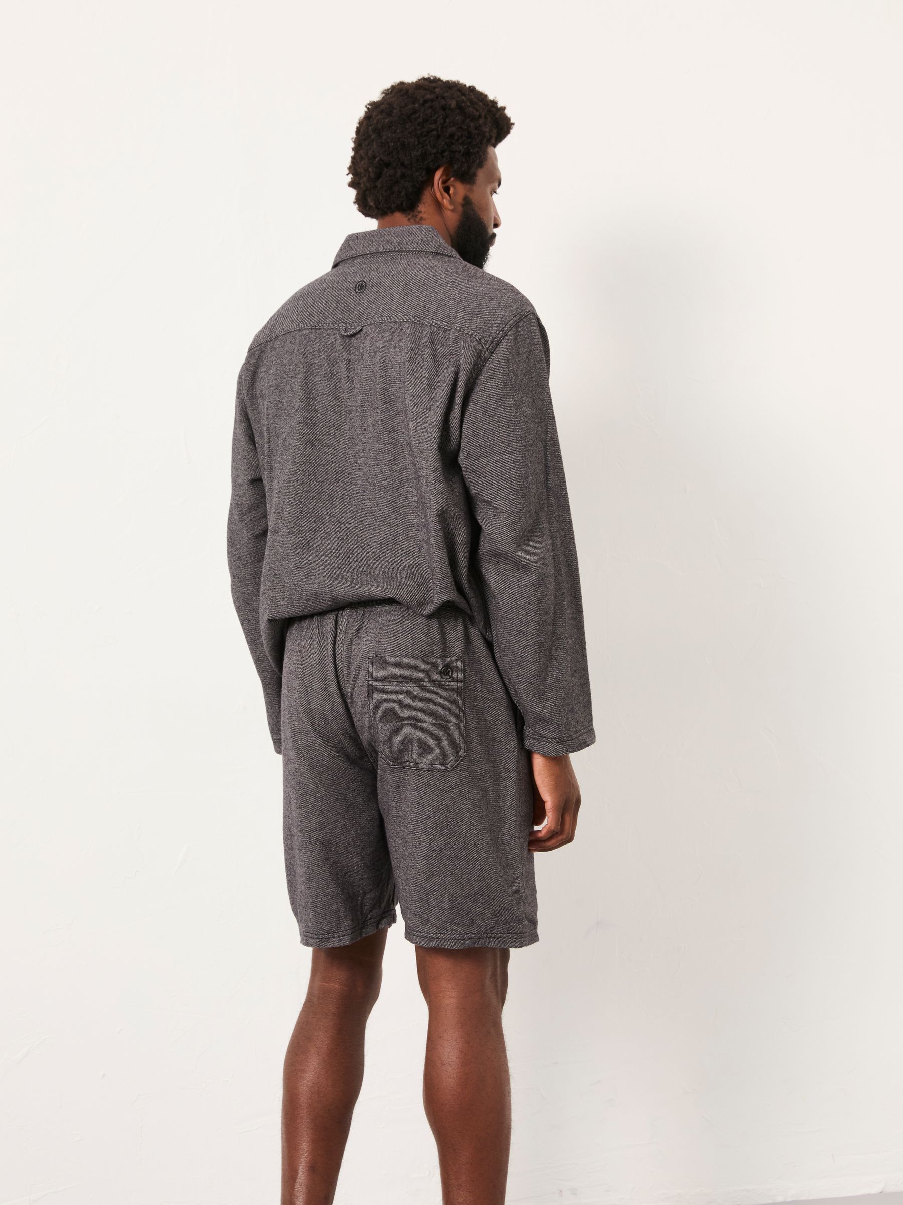 Charcoal Grey Brushed Twill Pyjama Shorts - Image 2 of 5