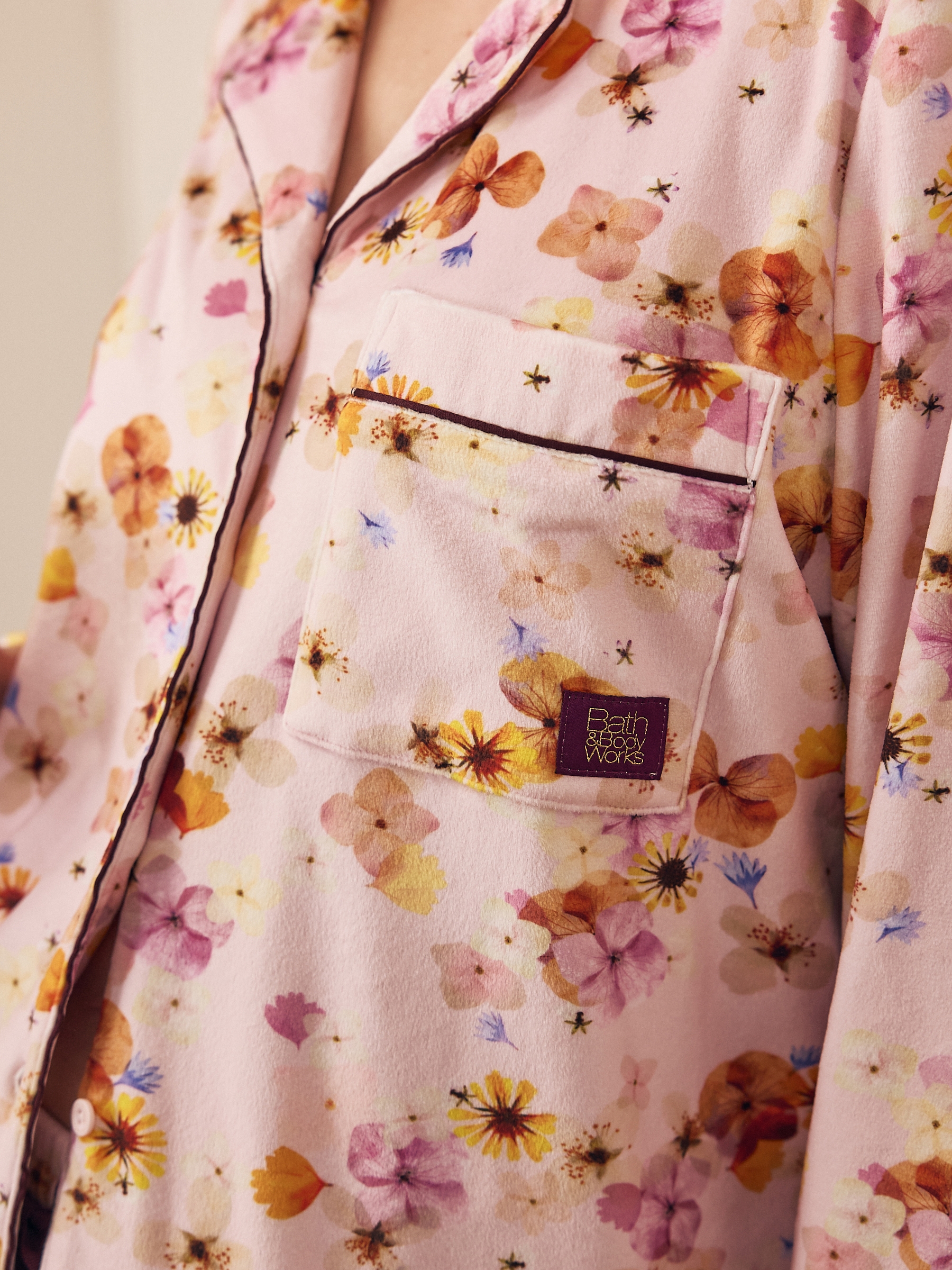 Pink Cosy Button Through Pyjamas - Image 5 of 11