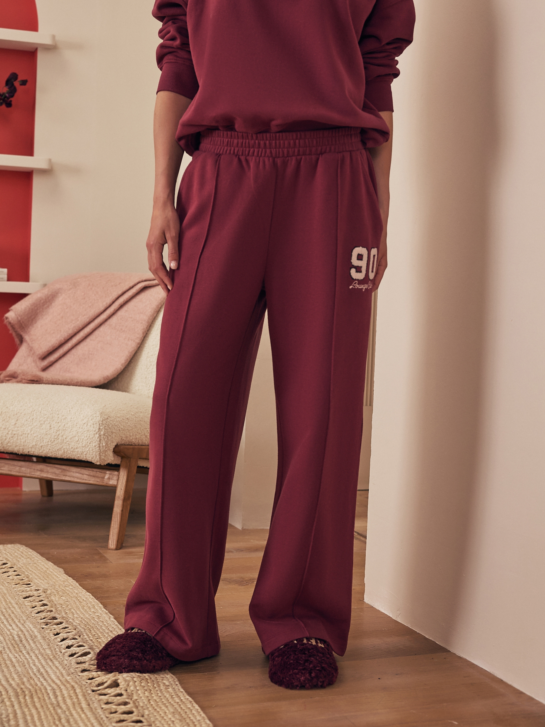 Burgundy Red Joggers - Image 3 of 8
