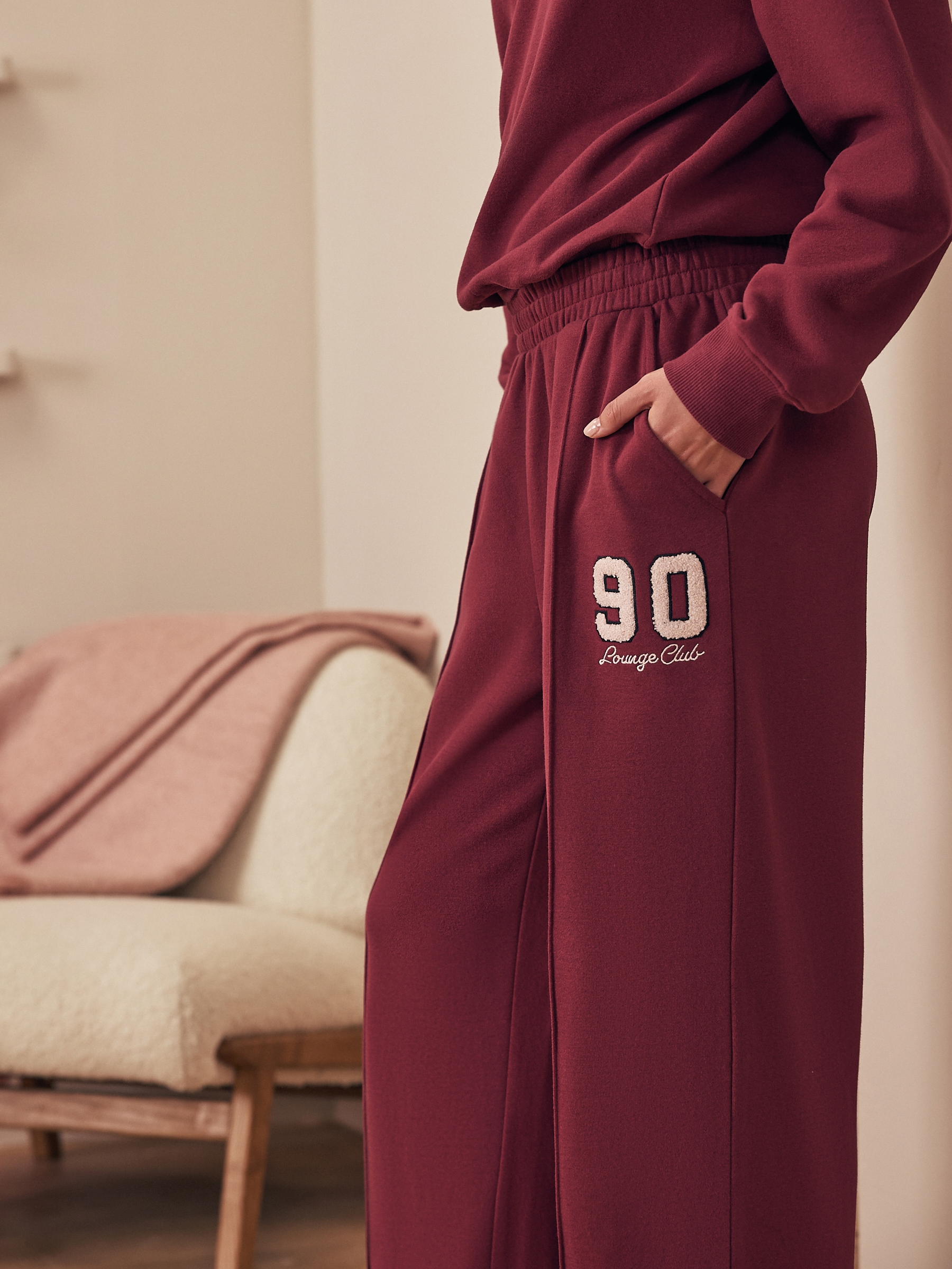 Burgundy Red Joggers - Image 5 of 8