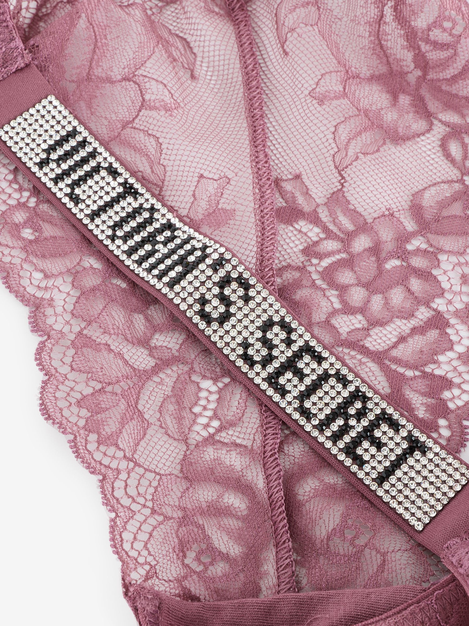 Purple Vapor Brazilian Shine Strap Knickers - Image 2 of 3