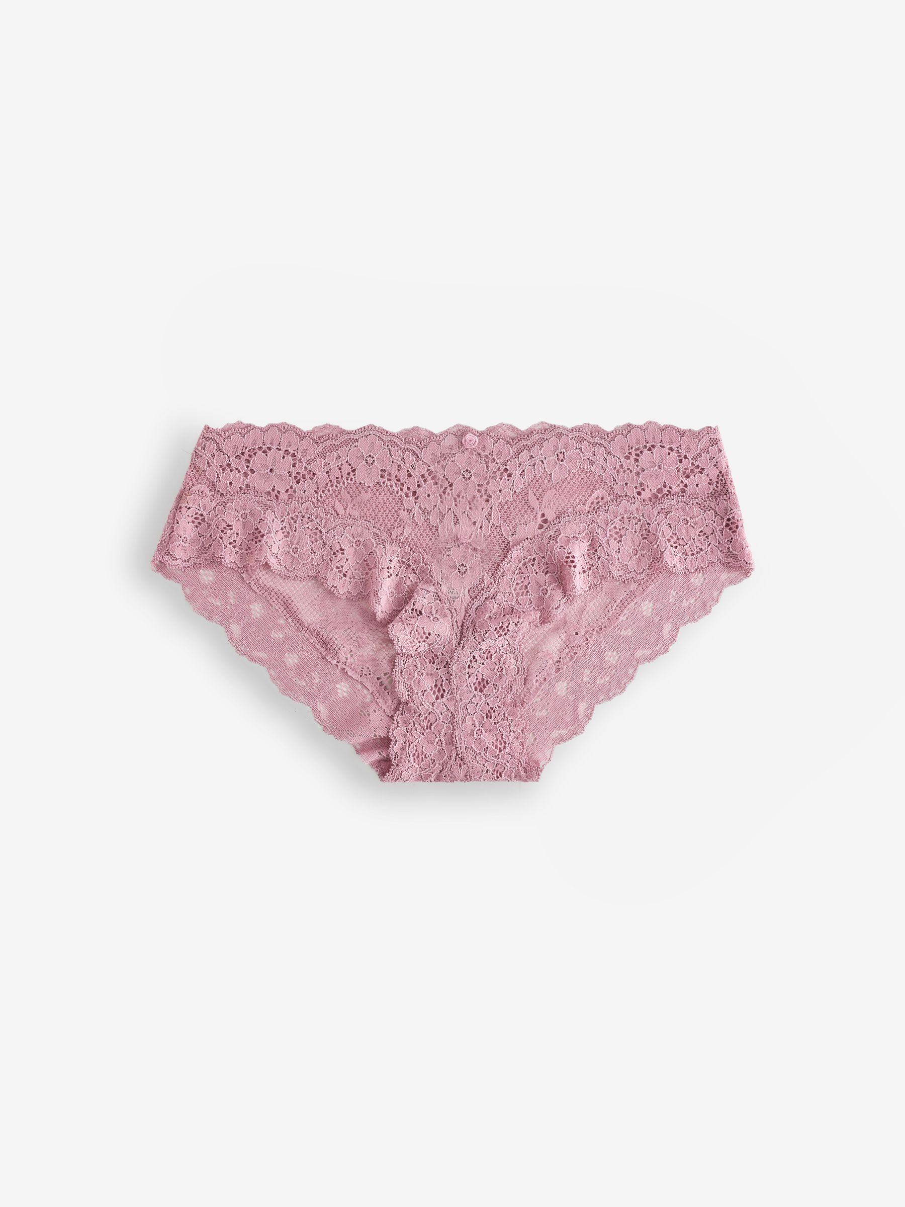 Rose Pink Hipster Lace Knickers - Image 1 of 3