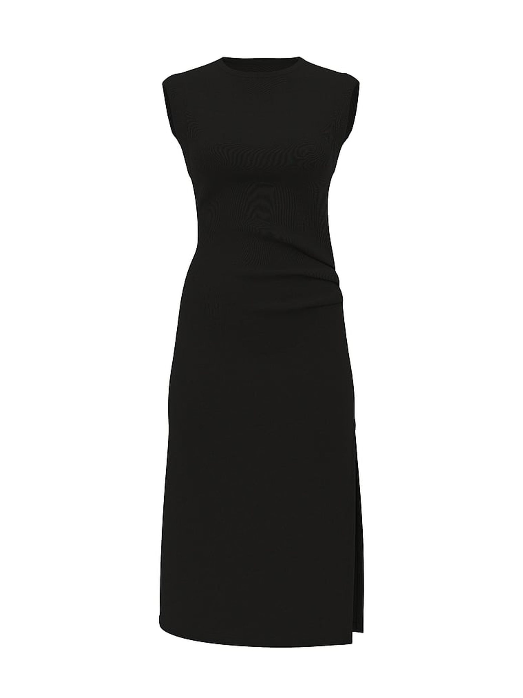 Pure Black Featherweight Knit Maxi Dress - Image 3 of 3