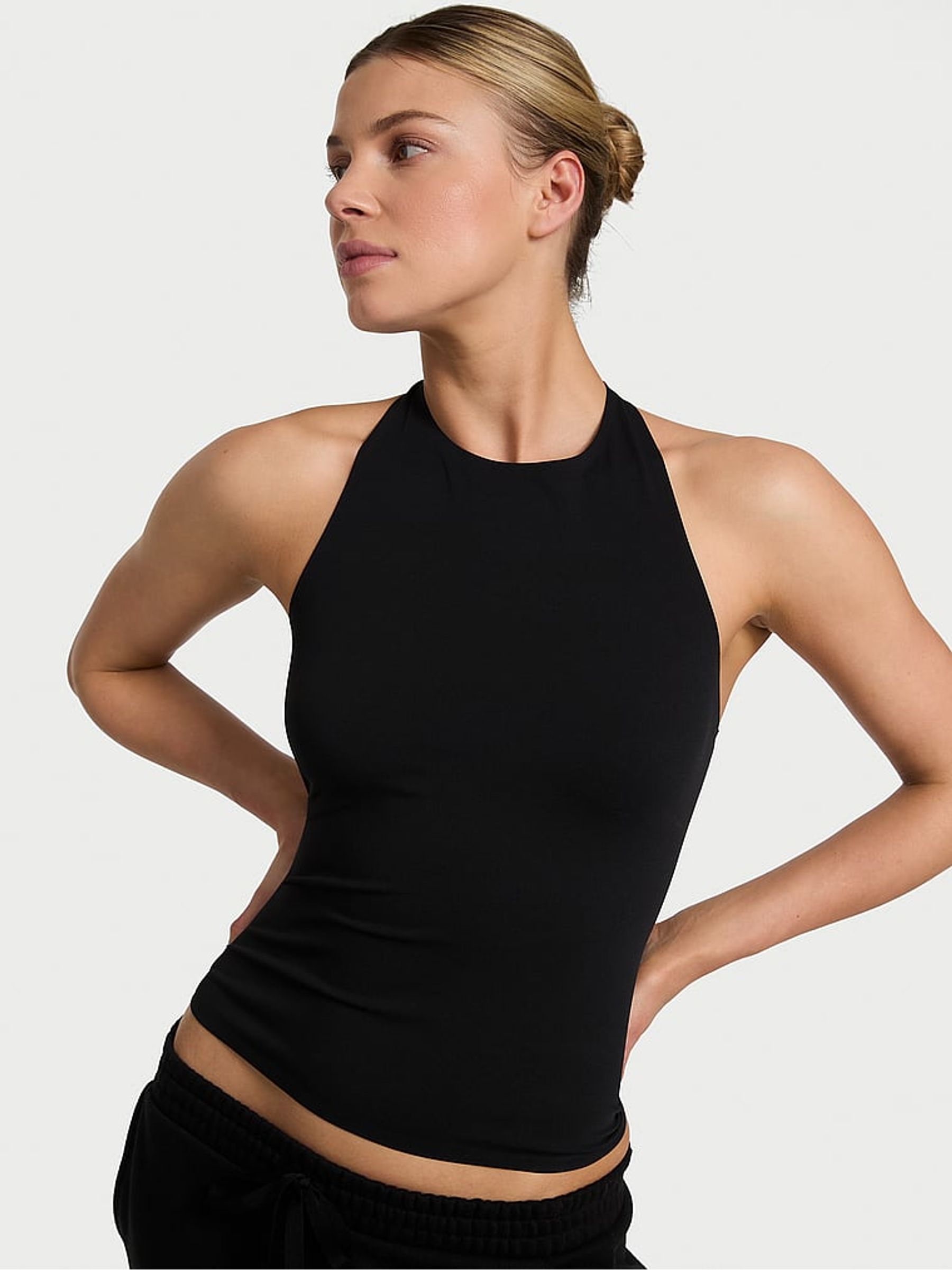 Black Elevate™ Racerback Tank Top - Image 1 of 3