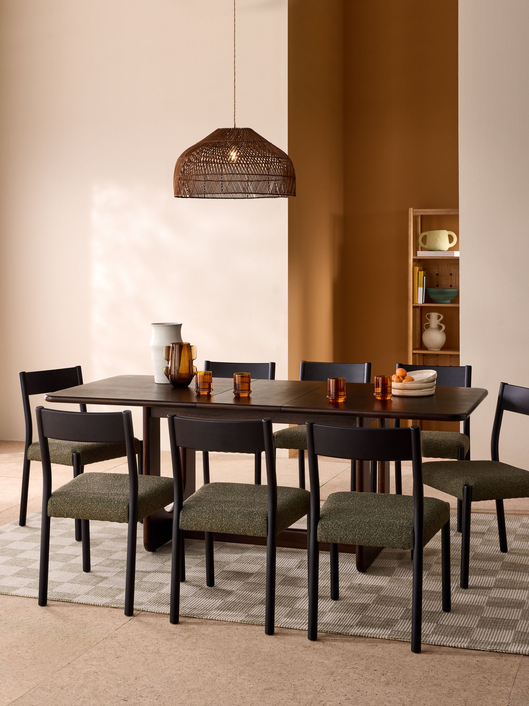 Dark Mango Wood Arlo 6 to 8 Seater Dining Table - Image 2 of 7 Dark Mango Wood Arlo 6 to 8 Seater Dining Table - Image 2 of 7
