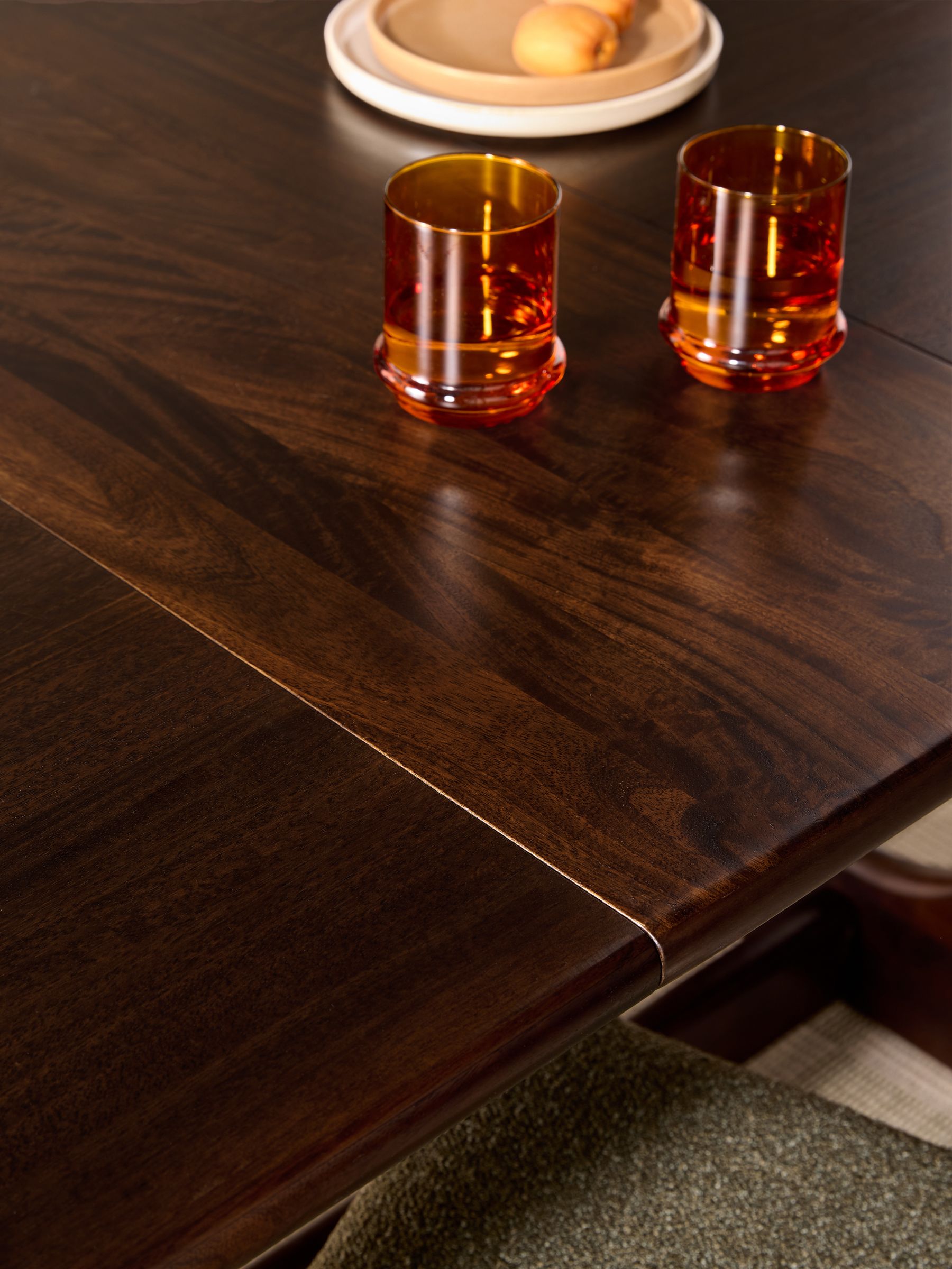 Dark Mango Wood Arlo 6 to 8 Seater Dining Table - Image 5 of 7