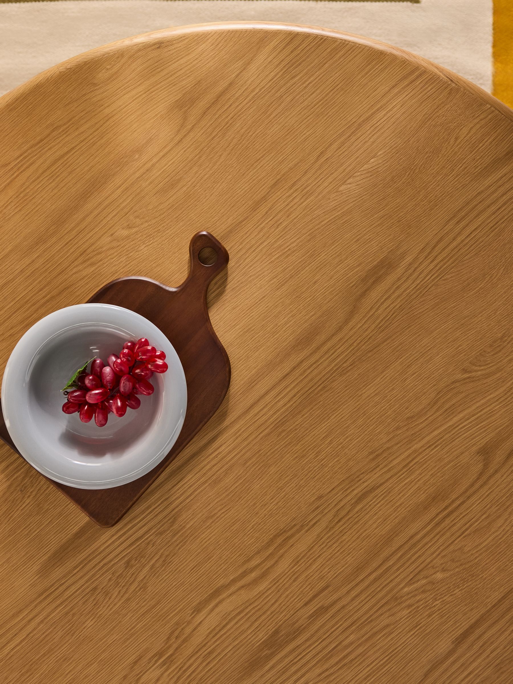 Arlo 4 Seater Round Dining Table in Oak - Image 4 of 4 Arlo 4 Seater Round Dining Table in Oak - Image 4 of 4