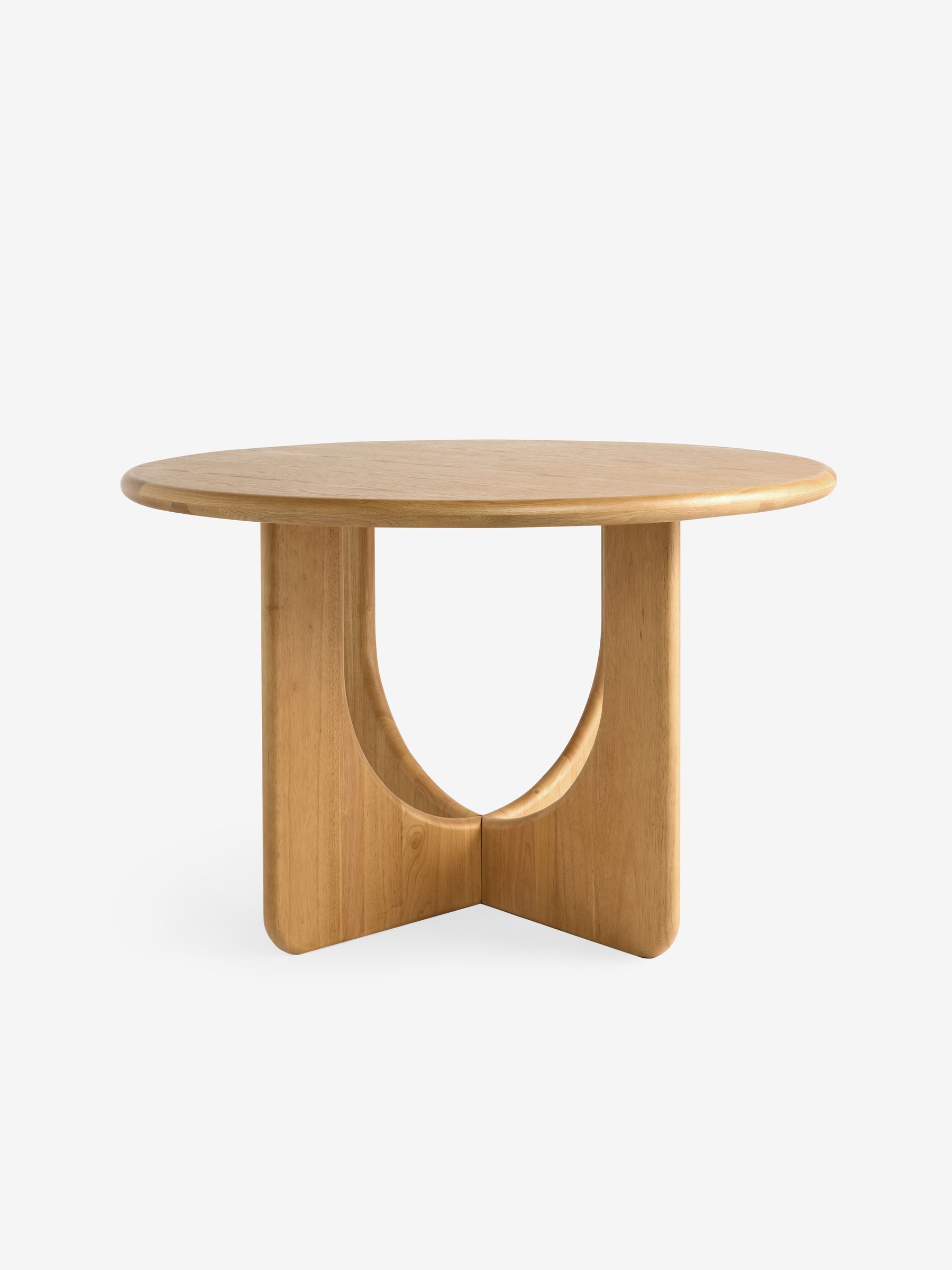Arlo 4 Seater Round Dining Table in Oak - Image 6 of 6 Arlo 4 Seater Round Dining Table in Oak - Image 6 of 6