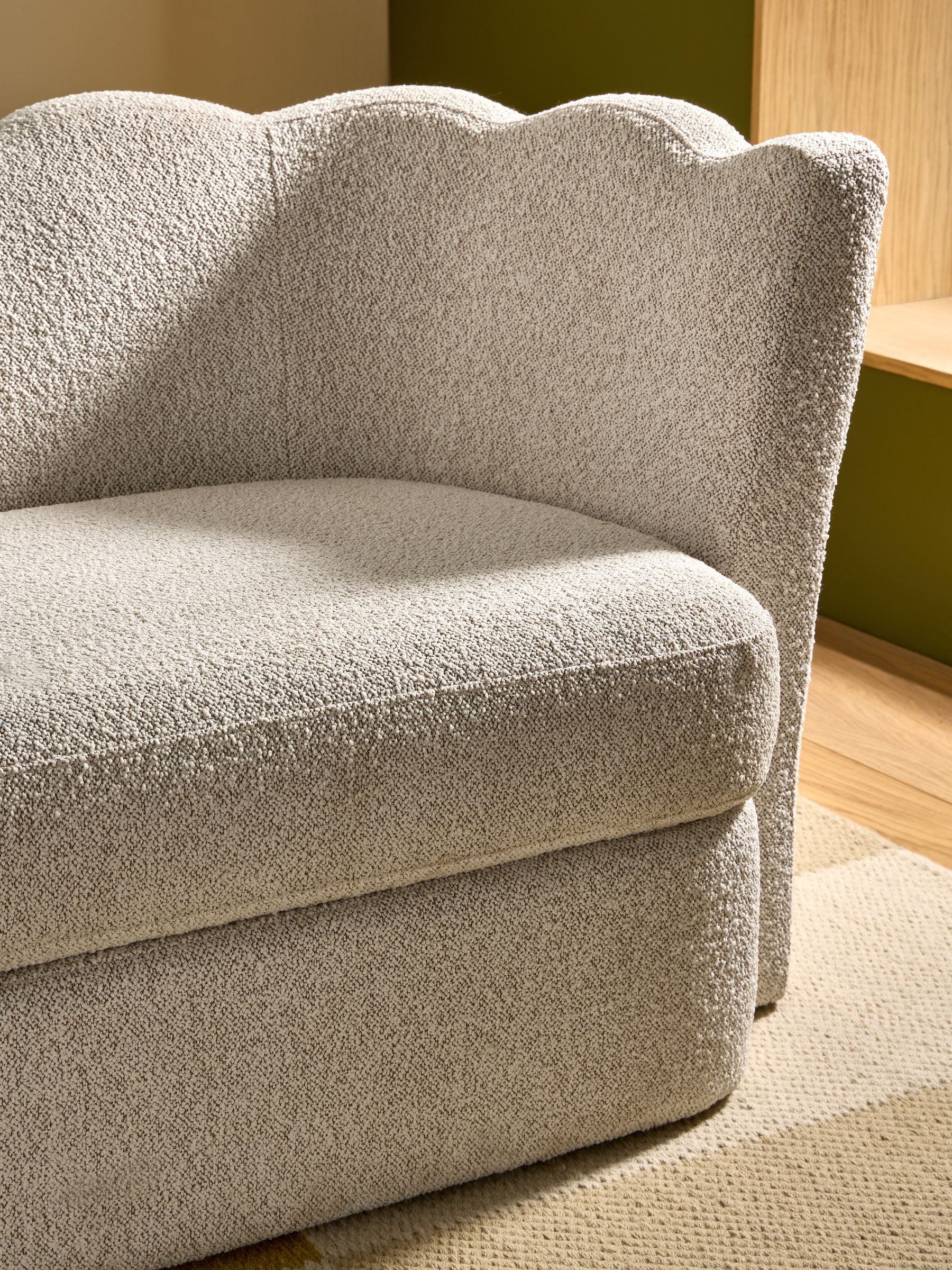 Maya 2 Seater Sofa in Off White Pax Boucle - Image 2 of 6 Maya 2 Seater Sofa in Off White Pax Boucle - Image 2 of 6