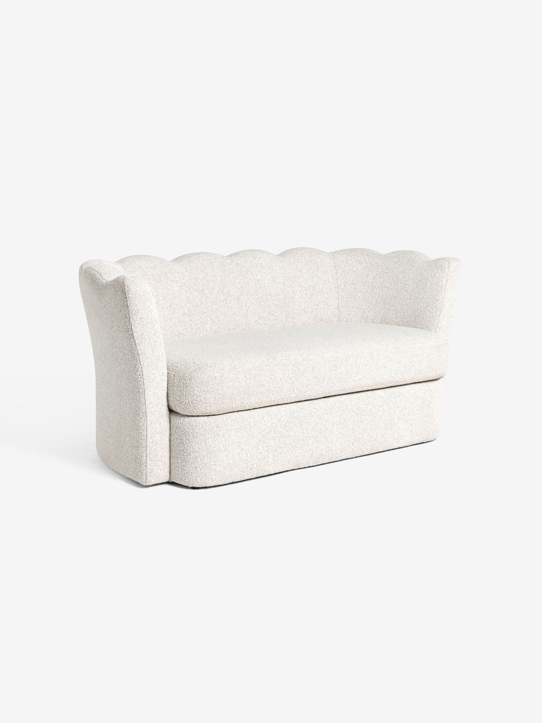 Maya 2 Seater Sofa in Off White Pax Boucle - Image 5 of 6