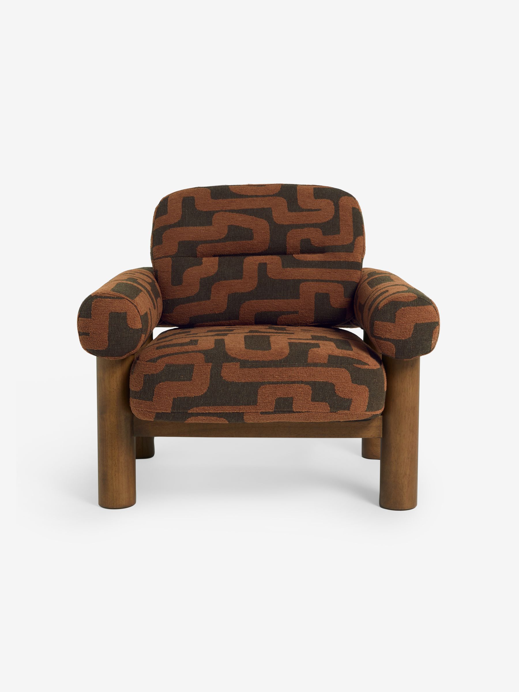 Maxton Chair in Clyde Abstract Weave Chocolate Brown - Image 6 of 6 Maxton Chair in Clyde Abstract Weave Chocolate Brown - Image 6 of 6