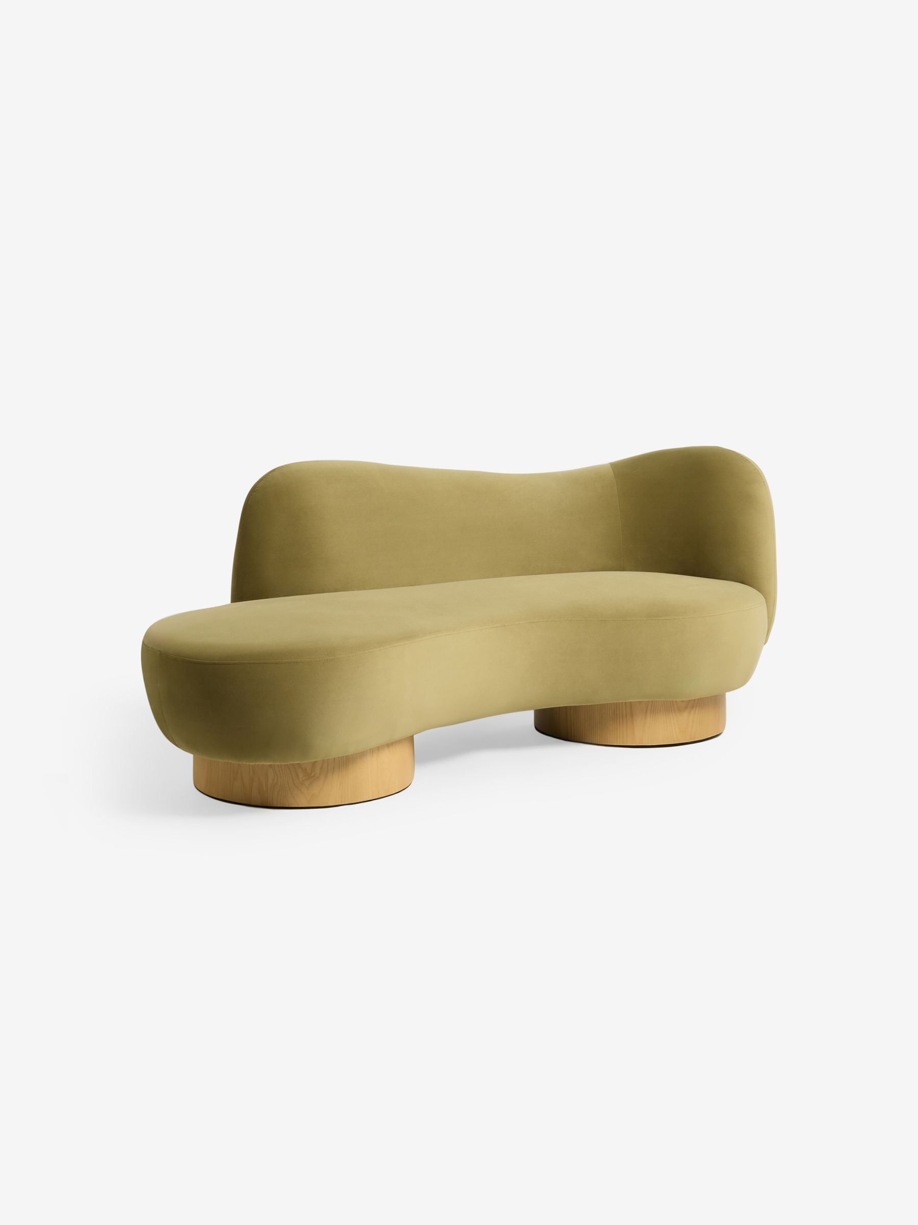 Novara 2 Seater Sofa in Fern Green Velvet - Image 5 of 6