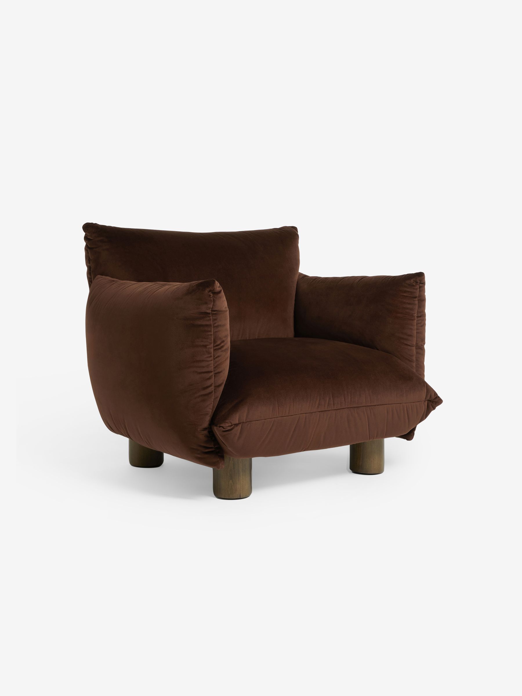 Jude Accent Chair in Chocolate Brown - Image 5 of 6