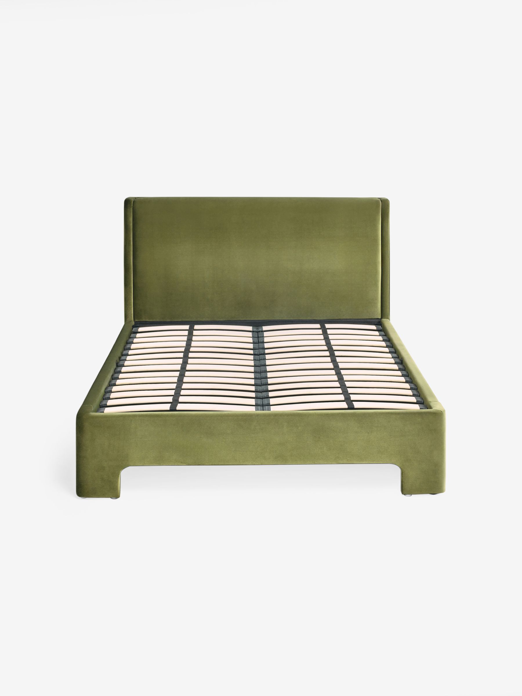 Ottoman Storage Bed Leonora in Velvet Pistachio Green - Image 5 of 5