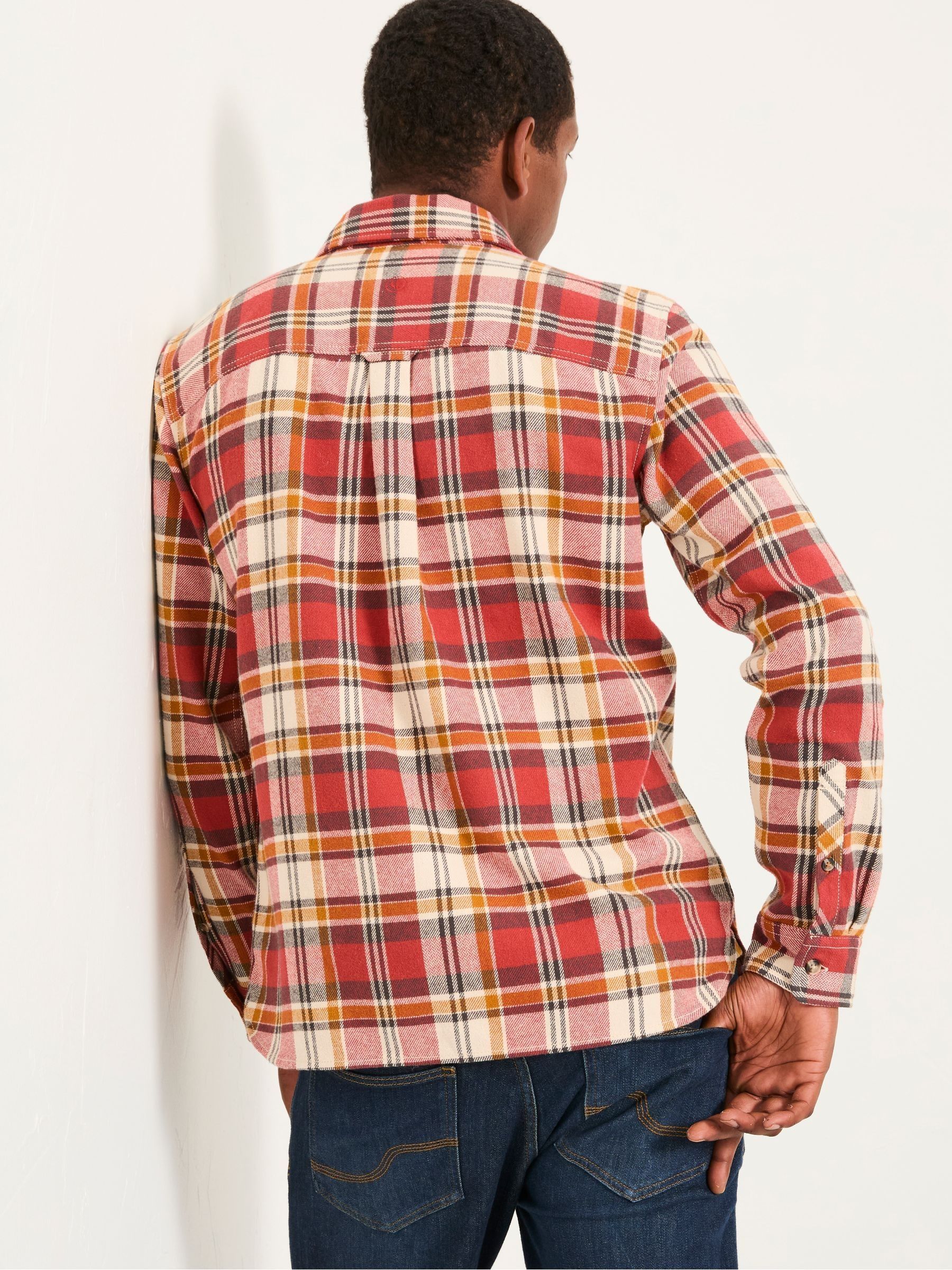 Routh Berry Red Long Sleeve Check Shirt - Image 2 of 5