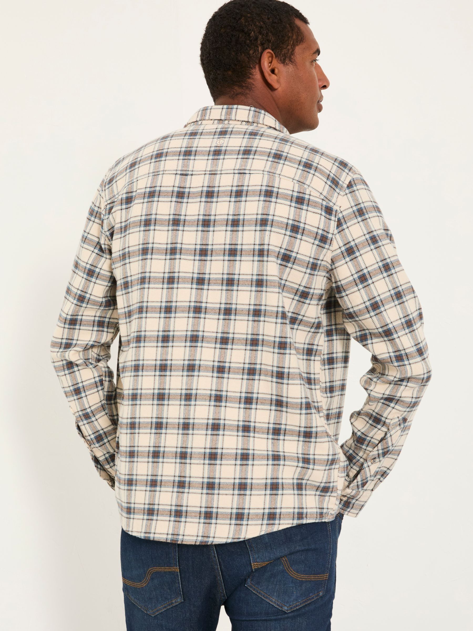 Pixley Oatmeal Long Sleeve Check Shirt - Image 2 of 5