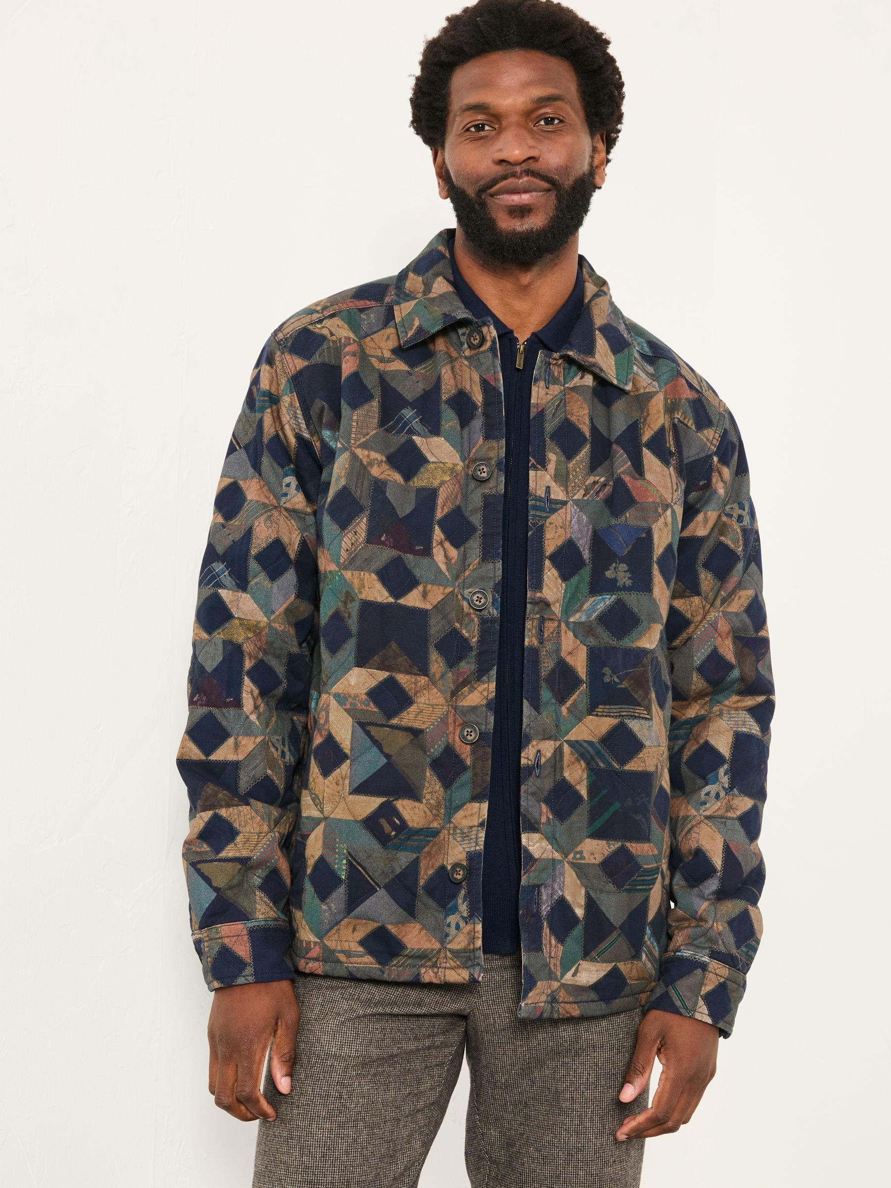 Khaki Green Stirling Quilted Overshirt - Image 2 of 7