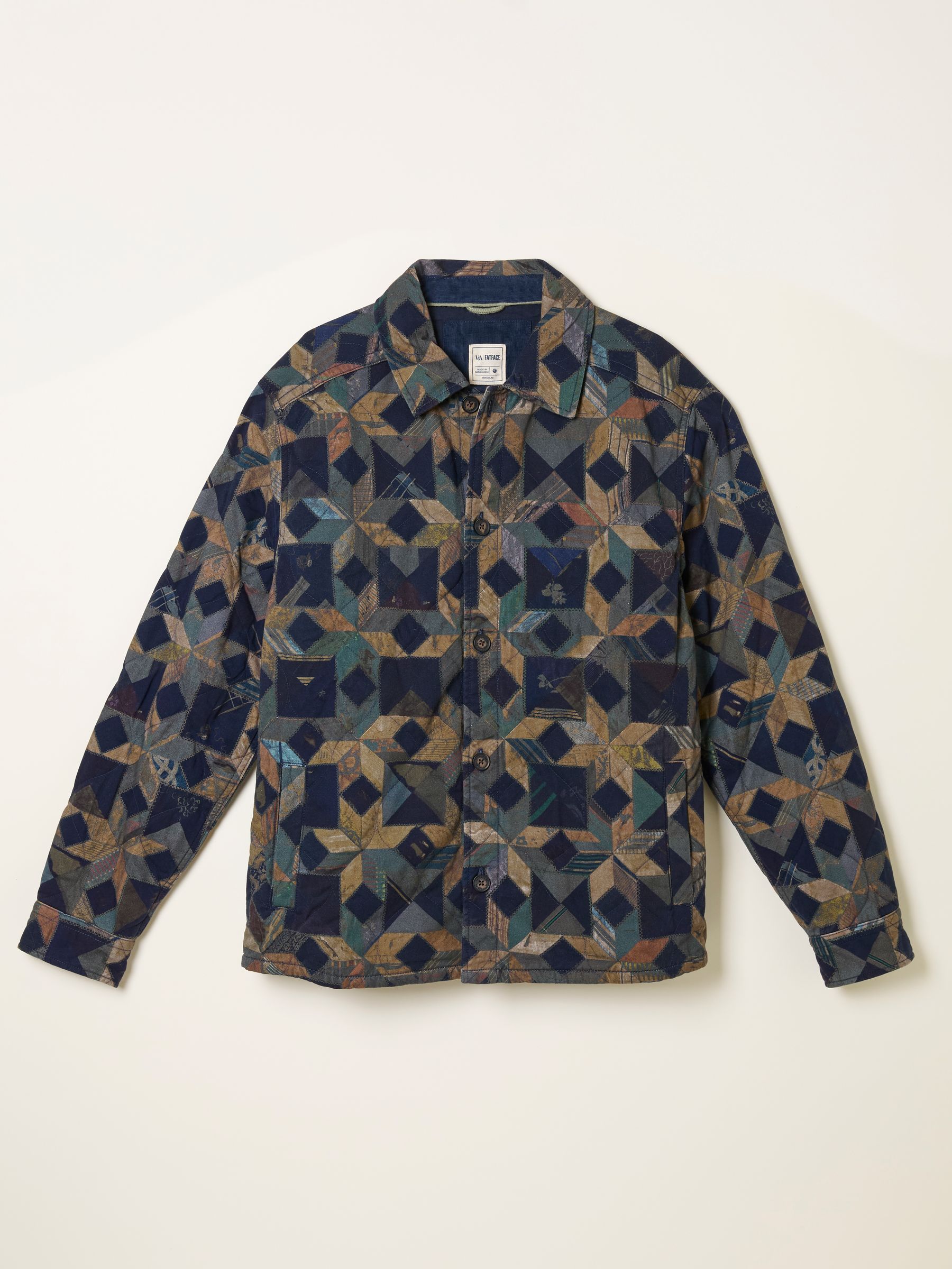 Khaki Green Stirling Quilted Overshirt - Image 7 of 7