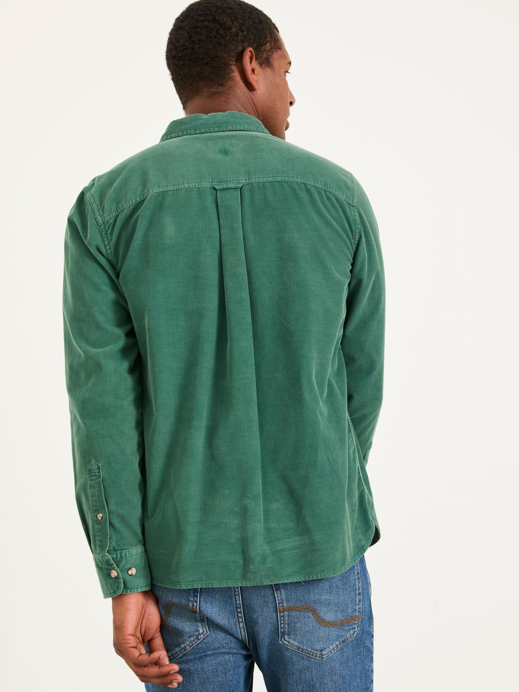 Emerald Green Long Sleeve Cord Shirt - Image 2 of 5