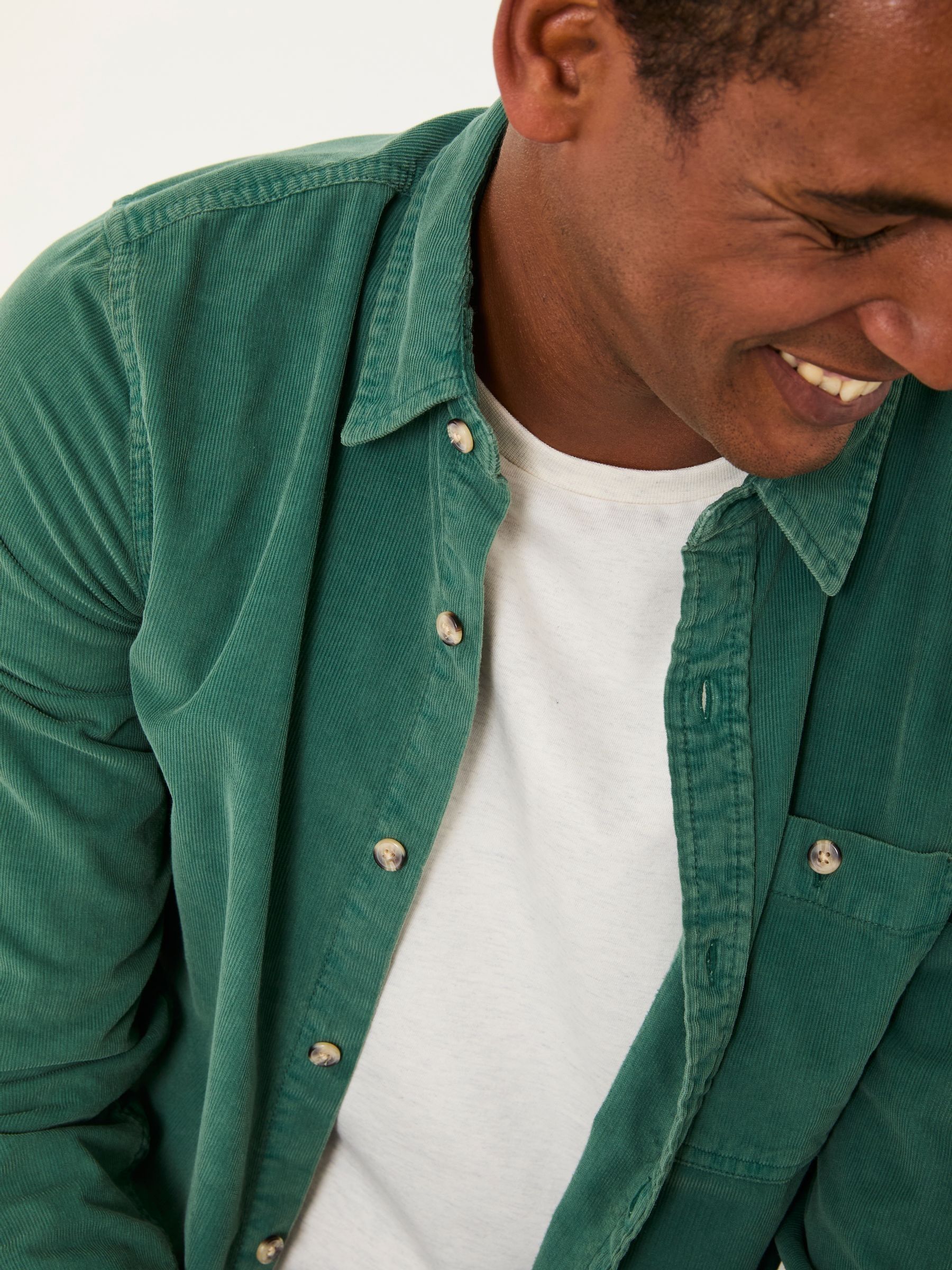 【ENOF】long sleeve cord shirt Amazon.com: Eddie Bauer Men's Corduroy Long-Sleeve Shirt, Storm