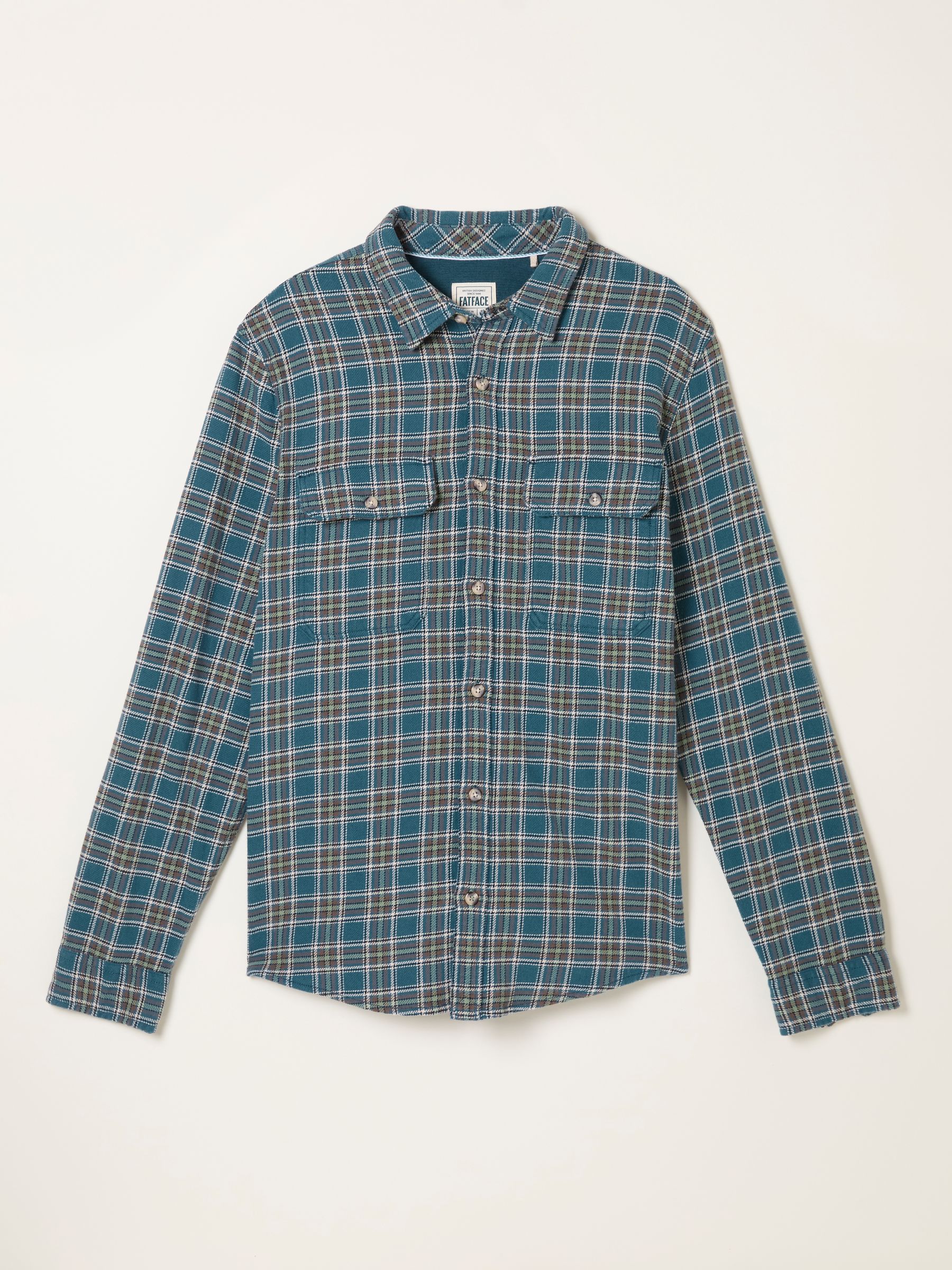 Pixley Mid Blue Long Sleeve Check Shirt - Image 5 of 5