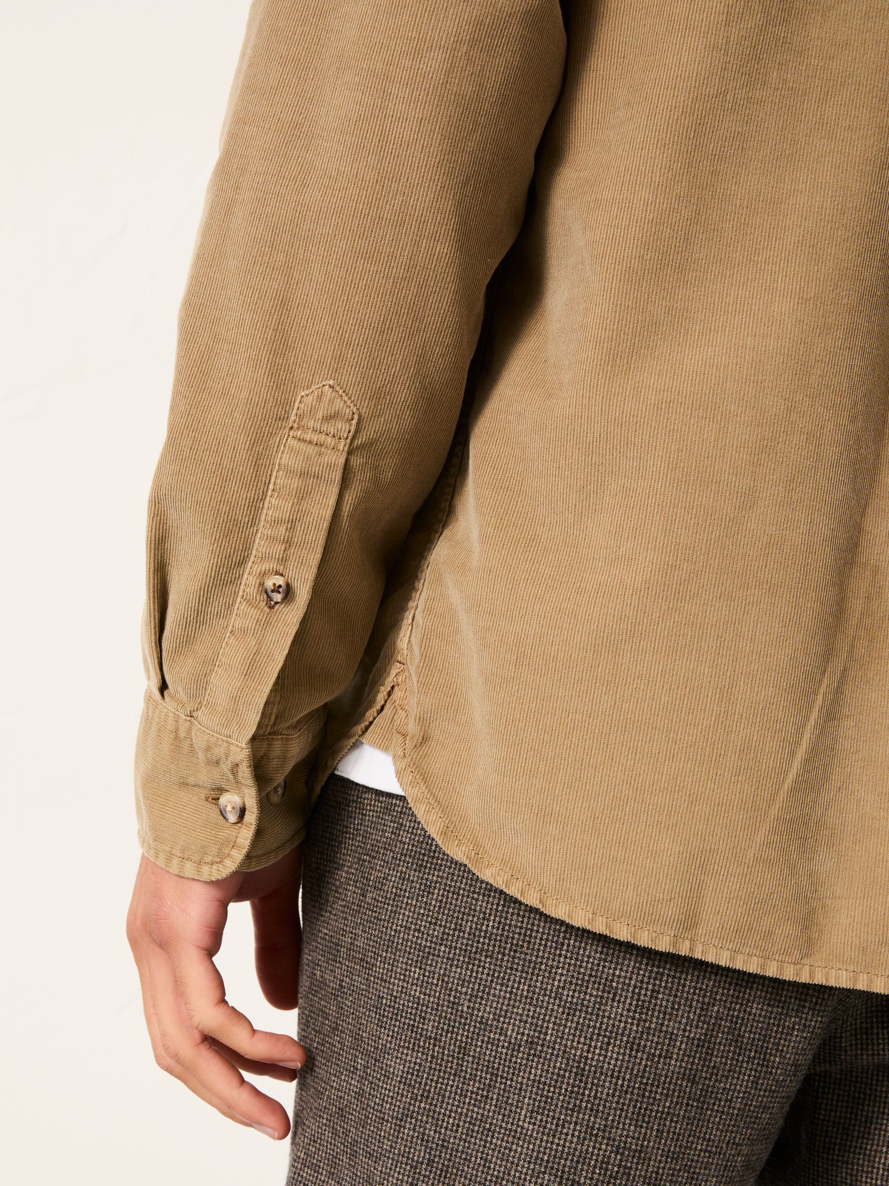 Dark Natural Long Sleeve Cord Shirt - Image 3 of 6