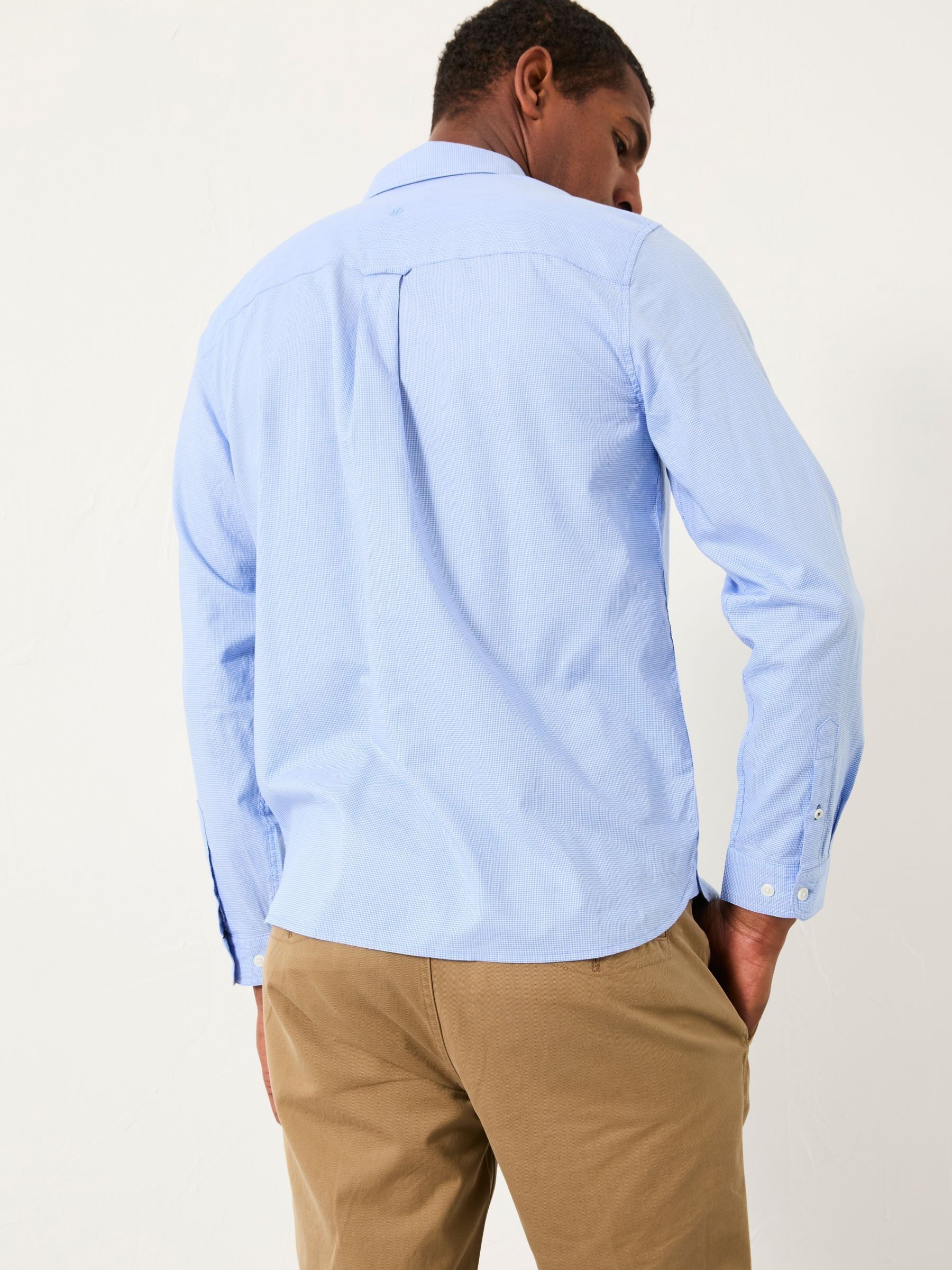 Seagre Blue Long Sleeve Semi Plain Shirt - Image 2 of 5