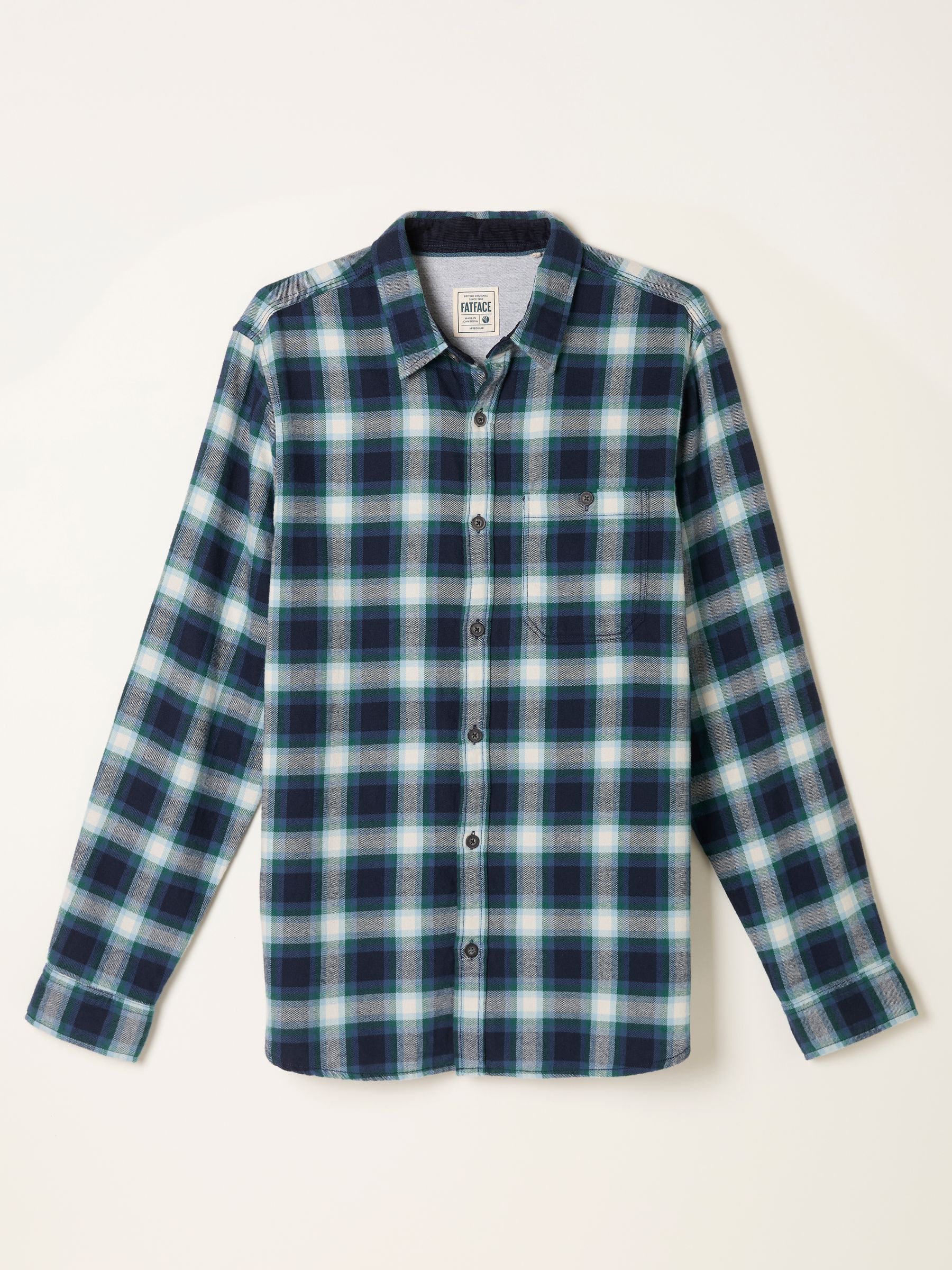 Thirn Emerald Green Long Sleeve Check Shirt - Image 1 of 1