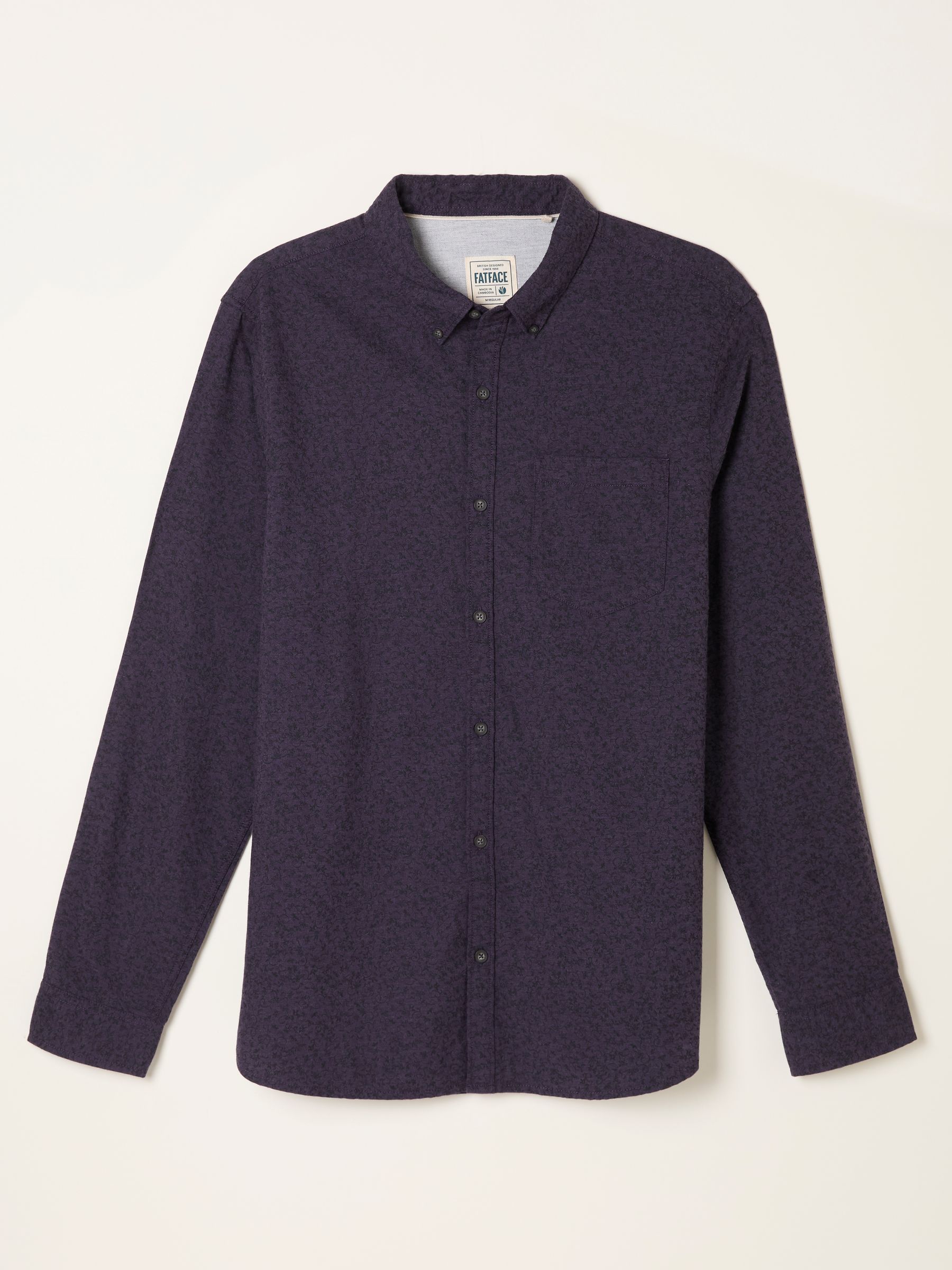 Purple Long Sleeve Vine Print Shirt - Image 5 of 5
