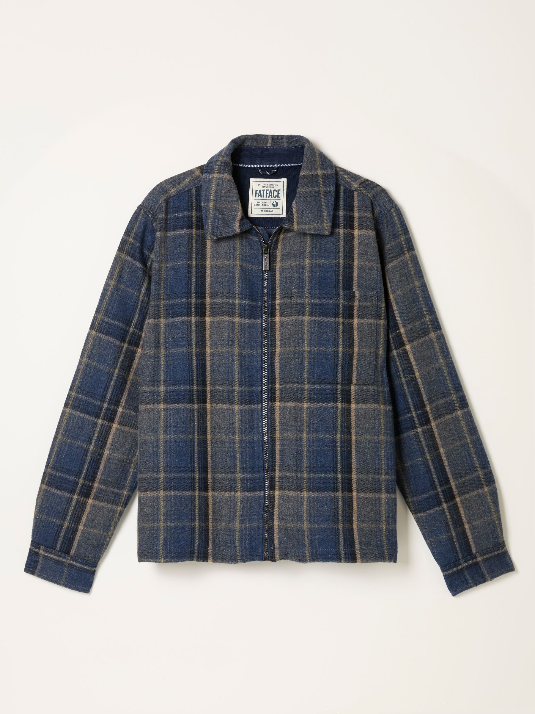 Jasper Navy Wool Mix Overshirt - Image 4 of 4