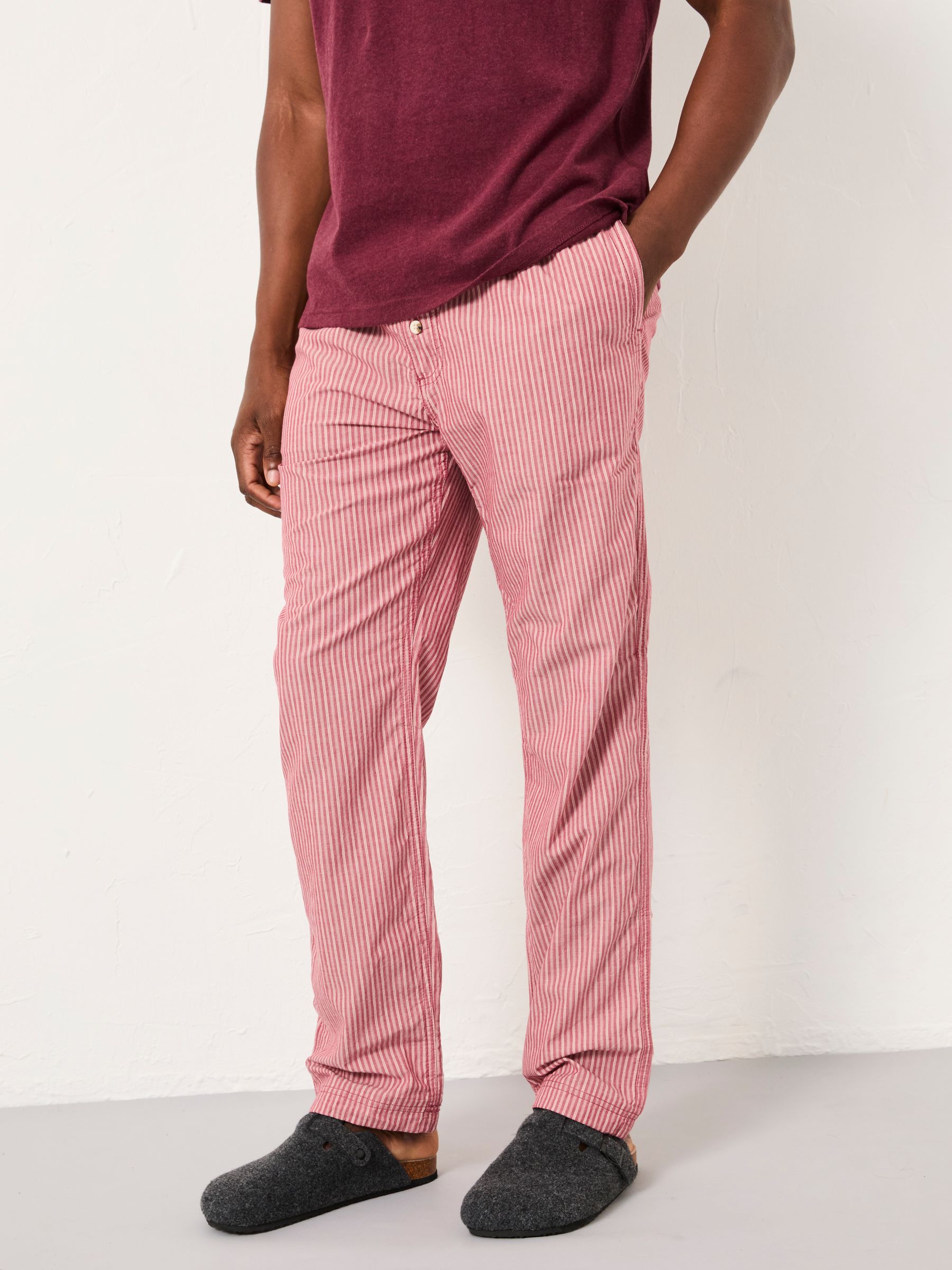 Seil Terracotta Stripe Classic Pyjama Bottoms - Image 1 of 6
