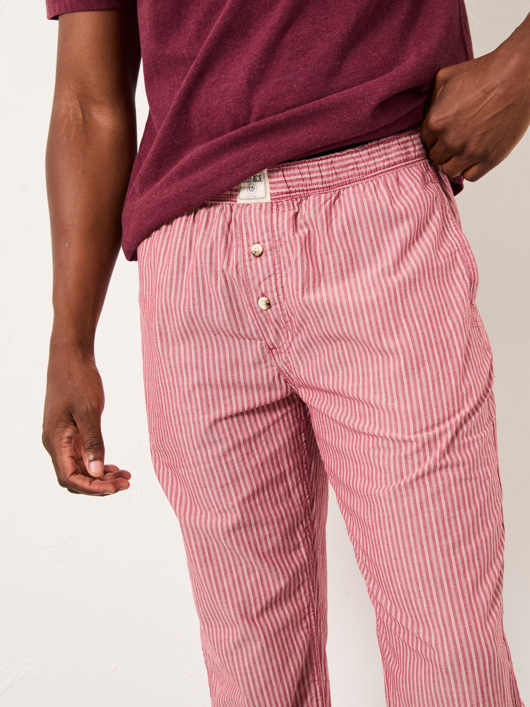 Seil Terracotta Stripe Classic Pyjama Bottoms - Image 4 of 6