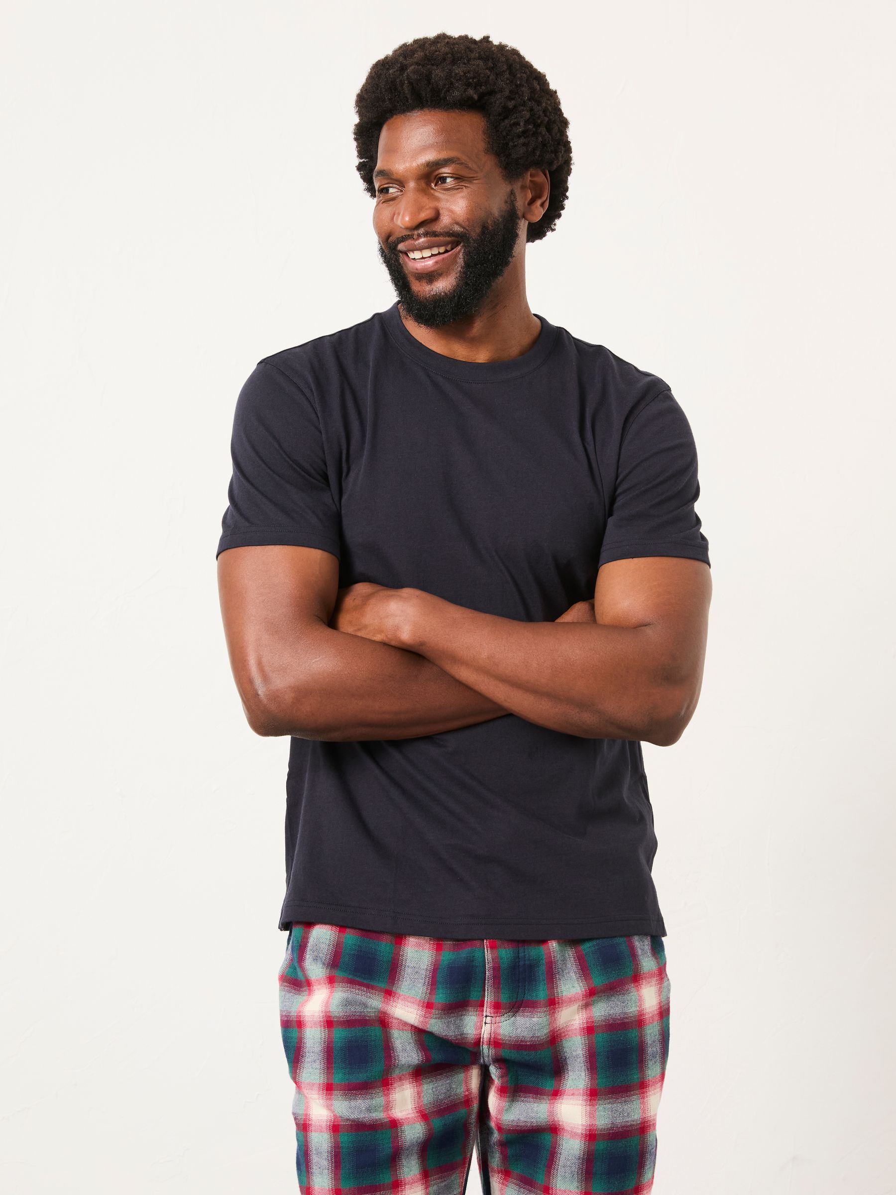 Tyne Navy Check Pyjama Set - Image 3 of 6