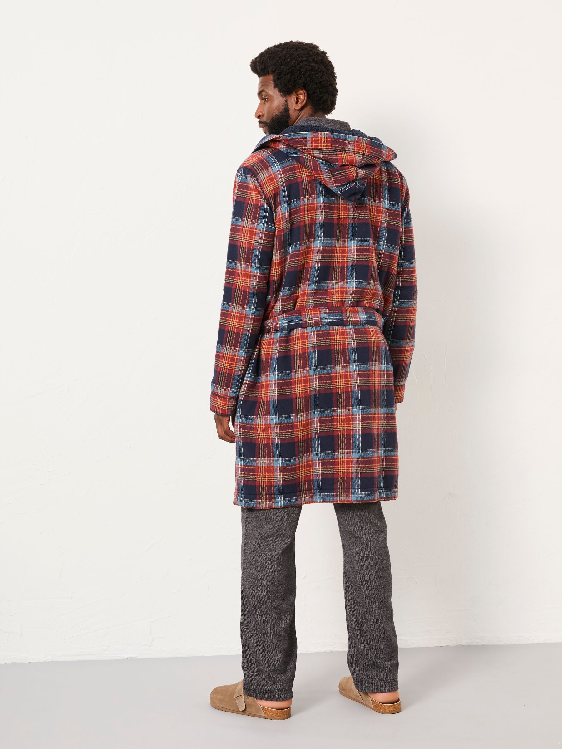Lomond Blue Check Robe - Image 2 of 6 Lomond Blue Check Robe - Image 2 of 6