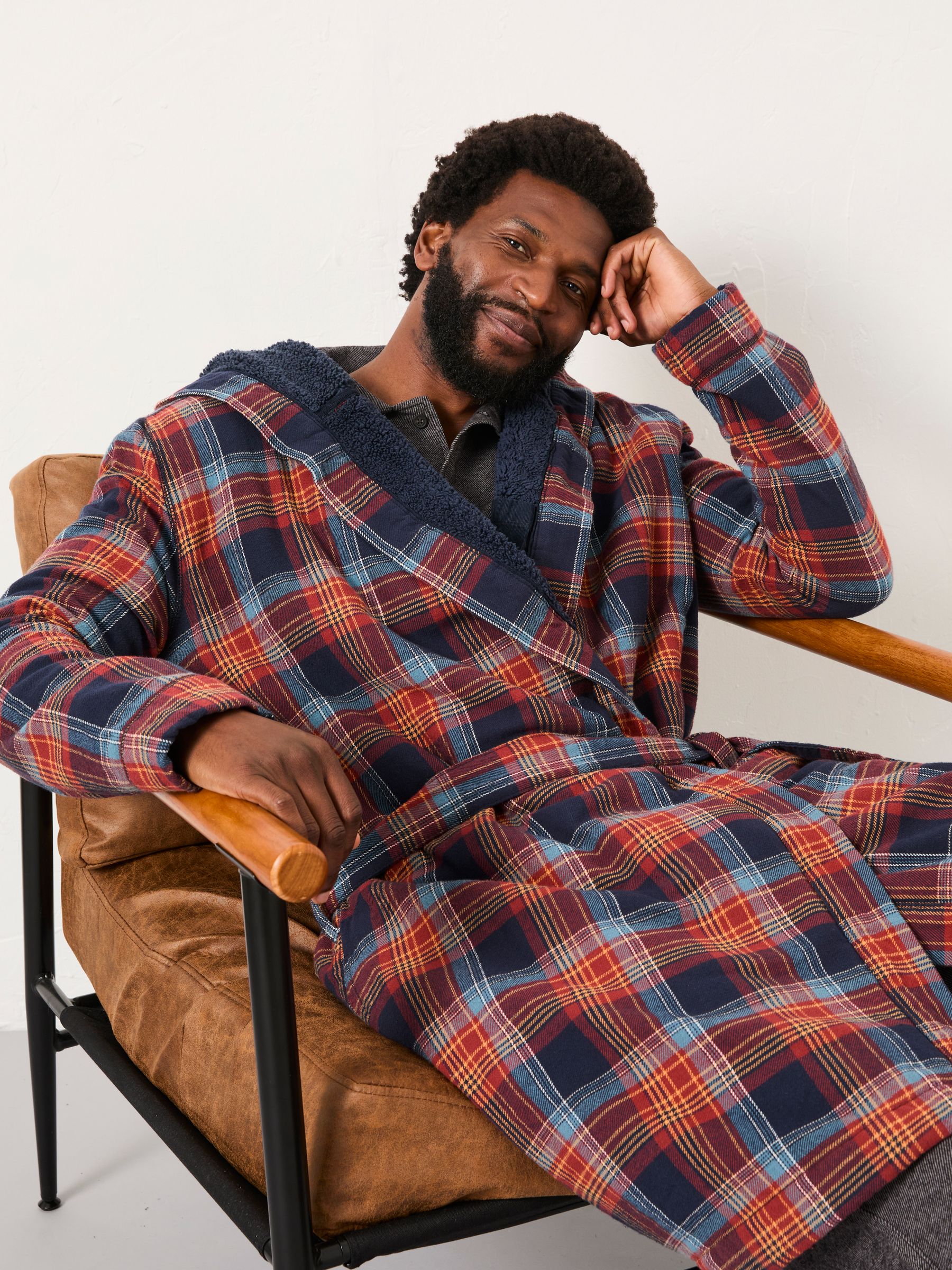 Lomond Blue Check Robe - Image 5 of 6