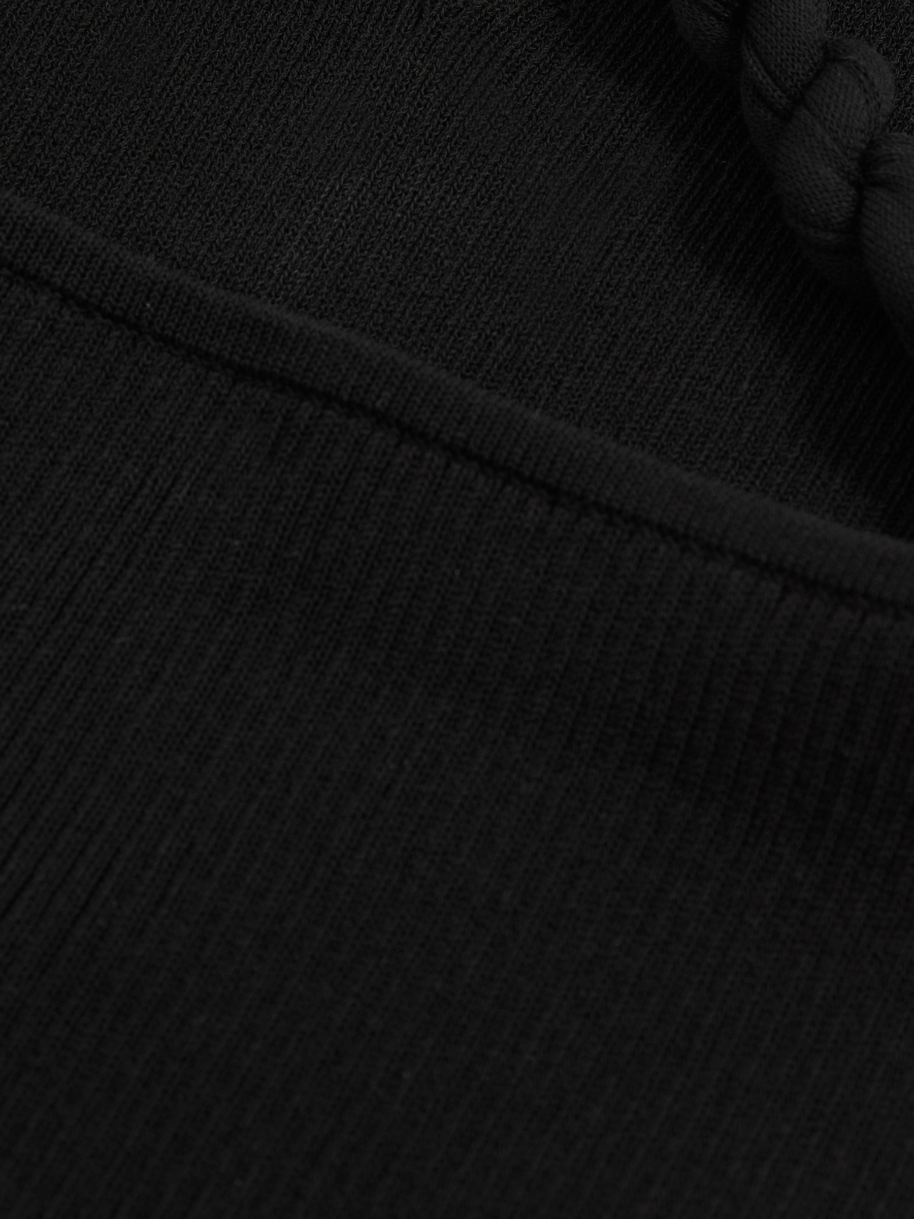 Twist-Strap Rib-Knit Vest in Black - image 2