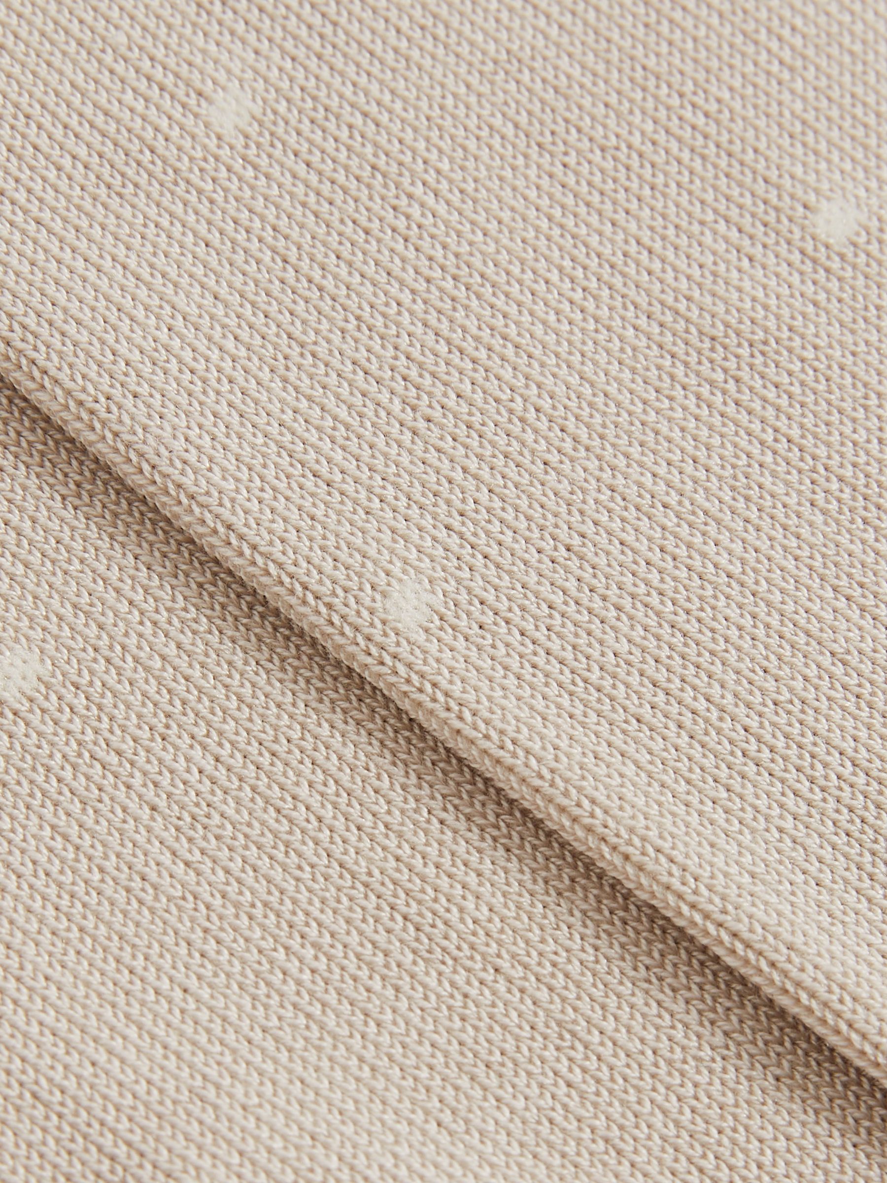 Polka Dot Socks in Taupe - Image 4 of 4