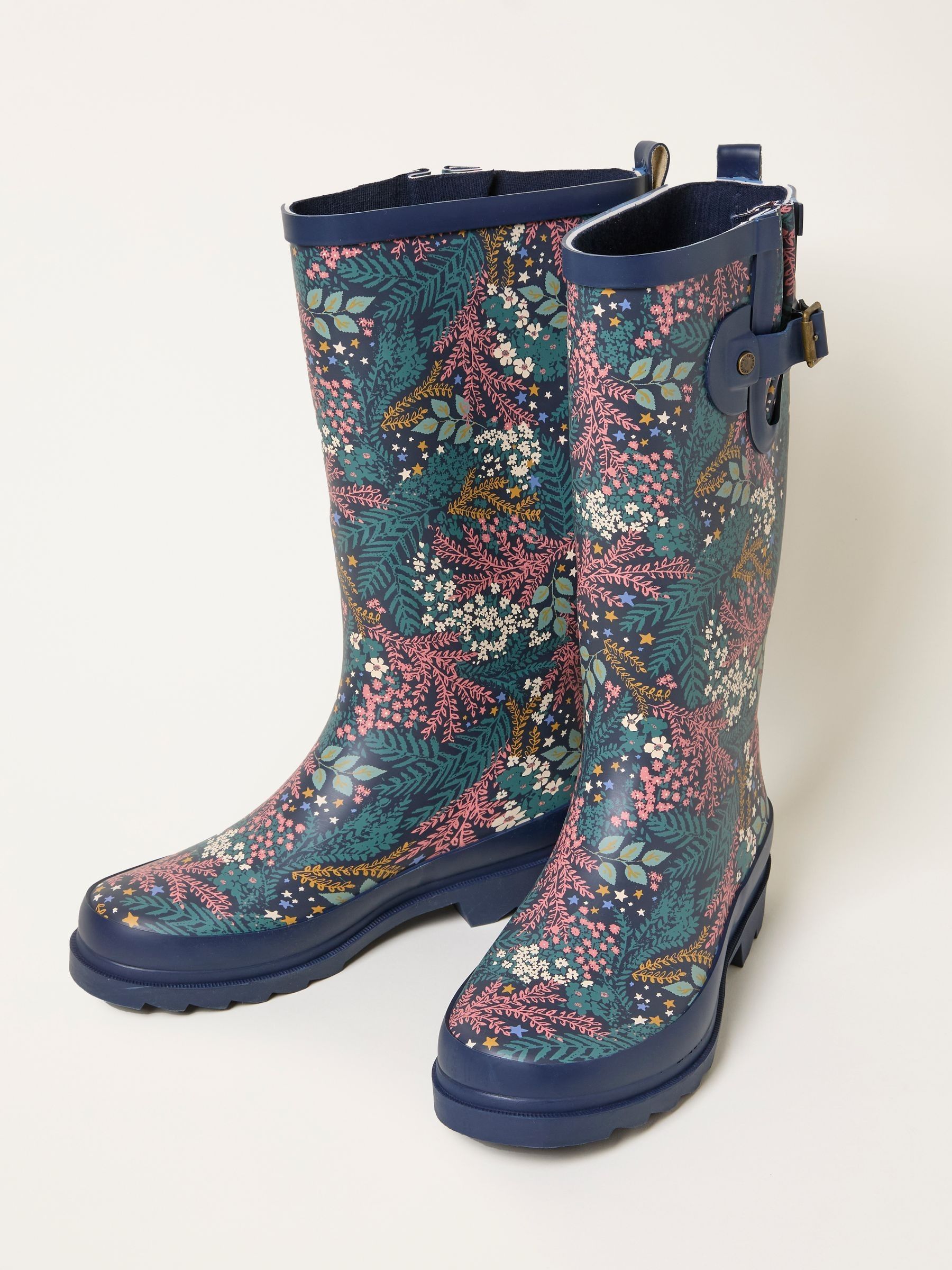 Navy Rubber Printed Welly - Image 3 of 3