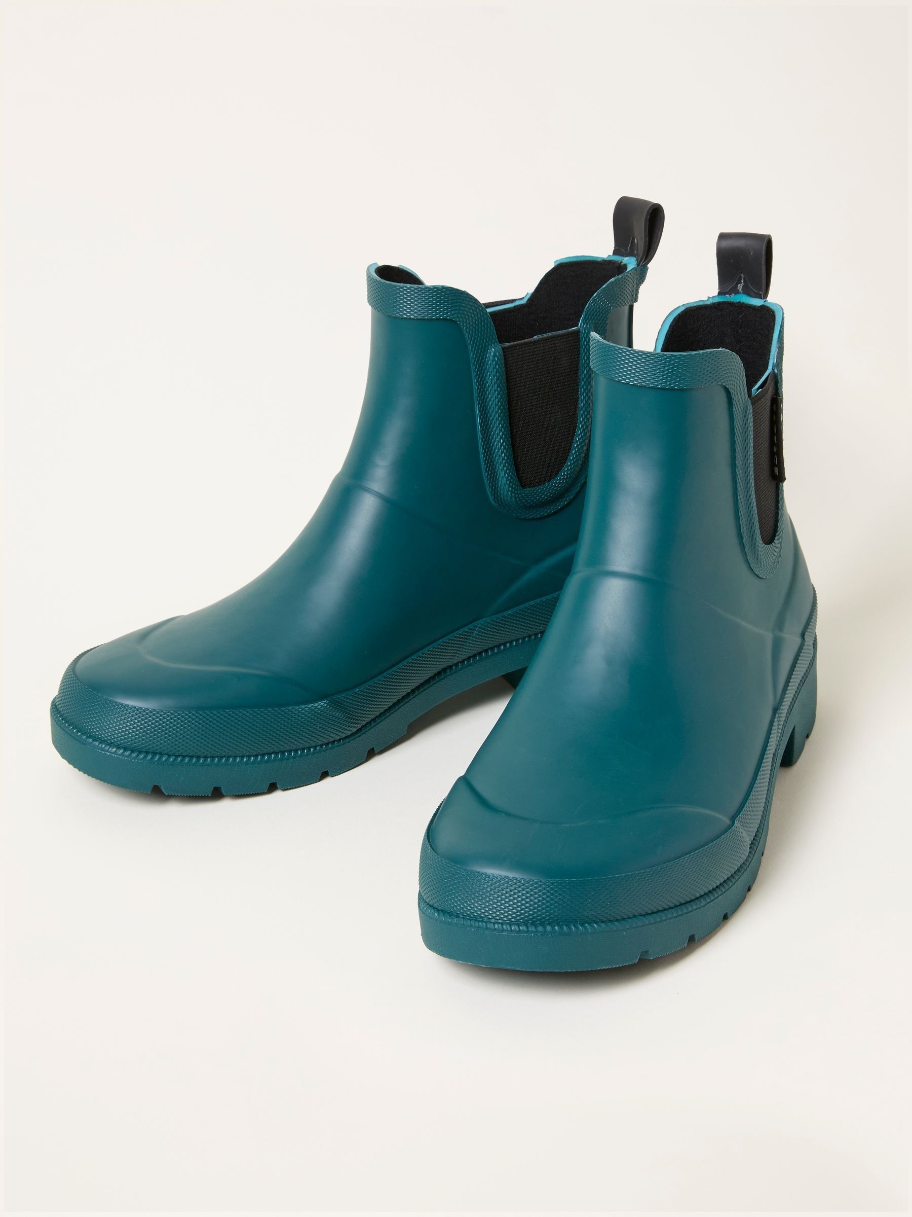 Teal Blue Rubber Ankle Welly - Image 2 of 3