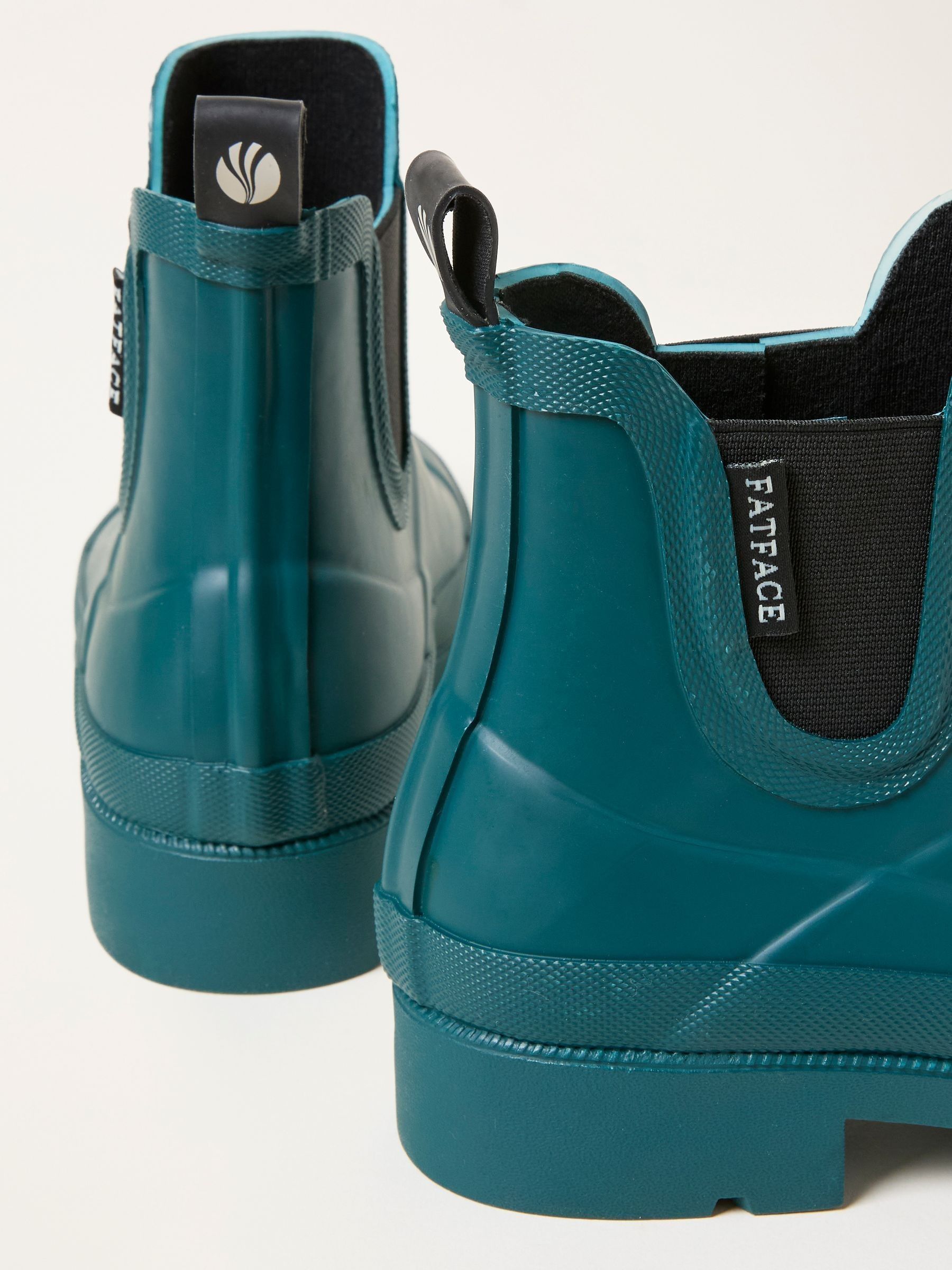 Teal Blue Rubber Ankle Welly - Image 3 of 3