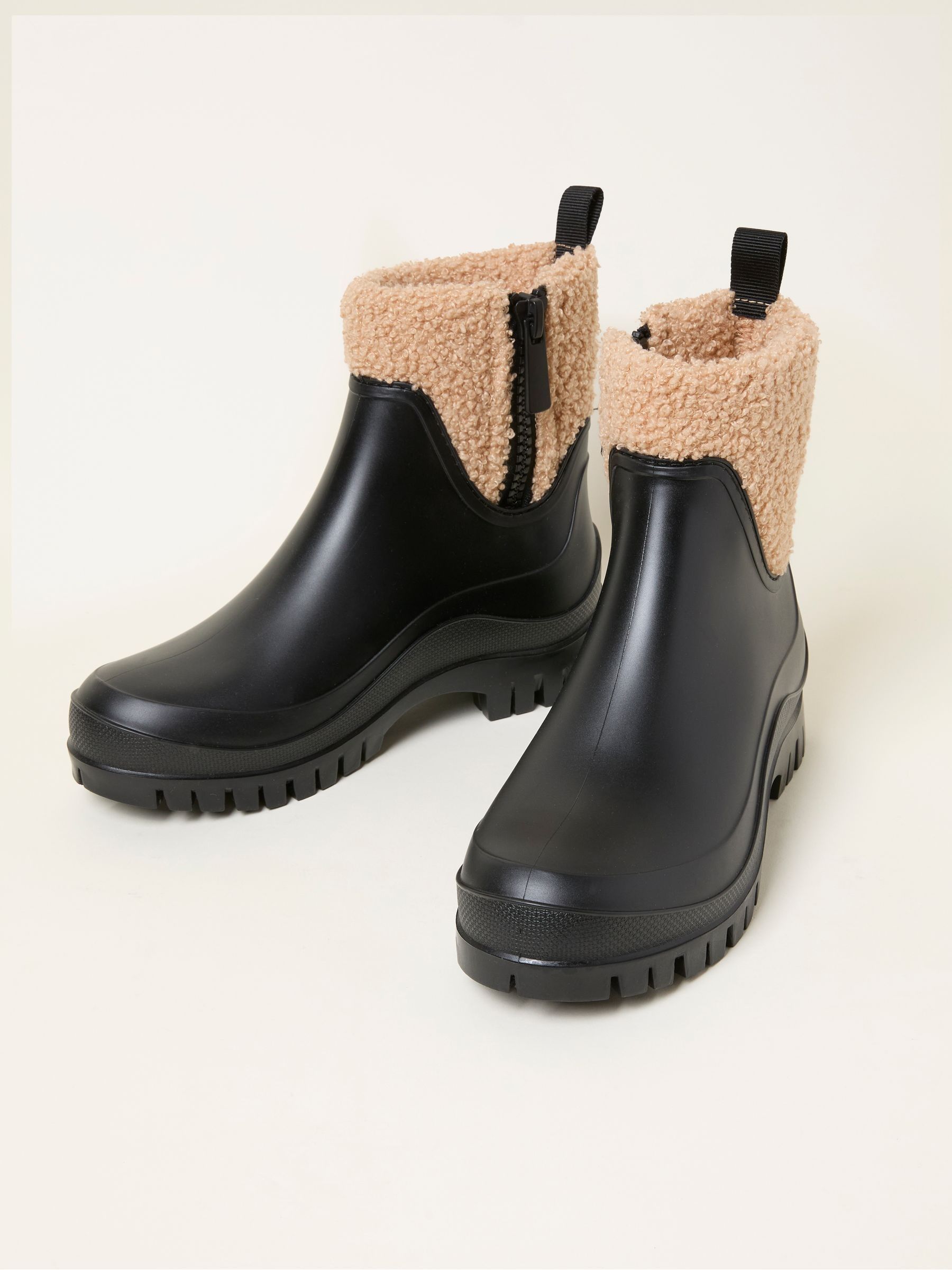 Black PVC Ankle Borg Welly - Image 3 of 3