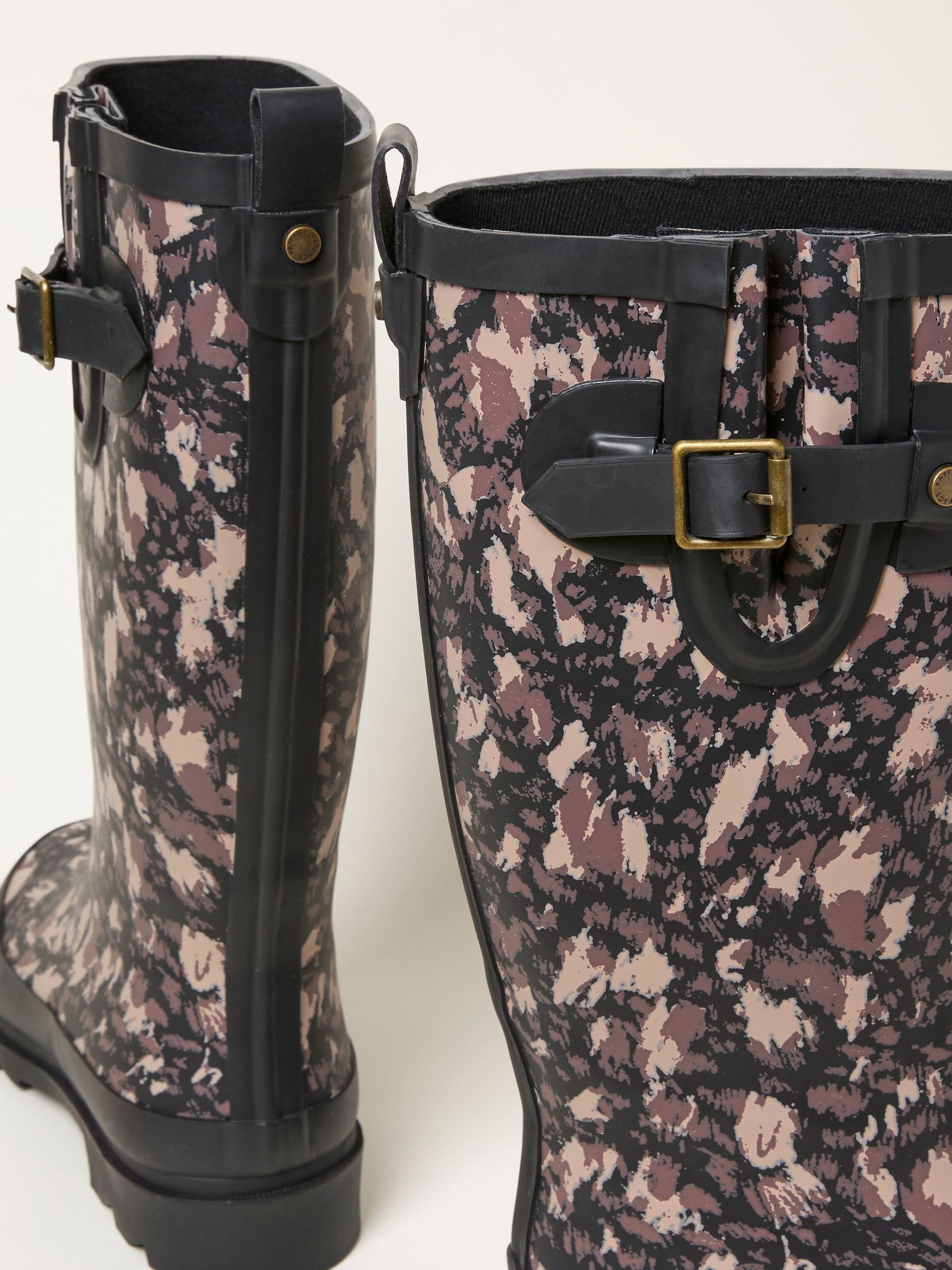 Black Rubber Printed Welly - Image 2 of 3