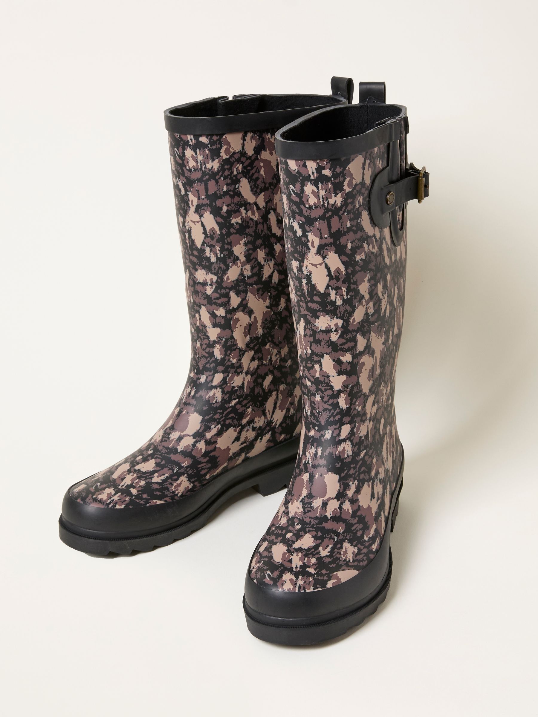 Black Rubber Printed Welly - Image 3 of 3