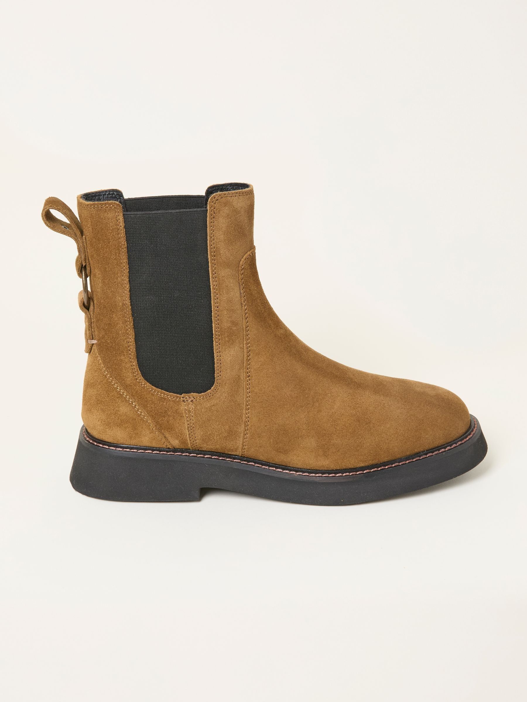 Rowe Tan Brown Leather Chelsea Ankle Boots | FatFace